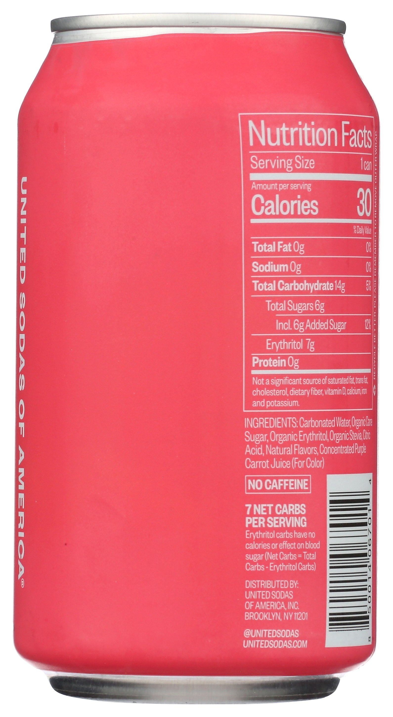 UNITED SODAS OF AMERICA SODA STRAWBERRY BASIL - Case of 12