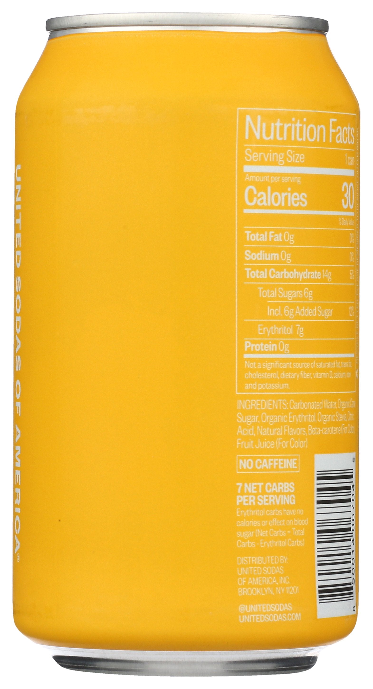 UNITED SODAS OF AMERICA SODA YOUNG MANGO - Case of 12
