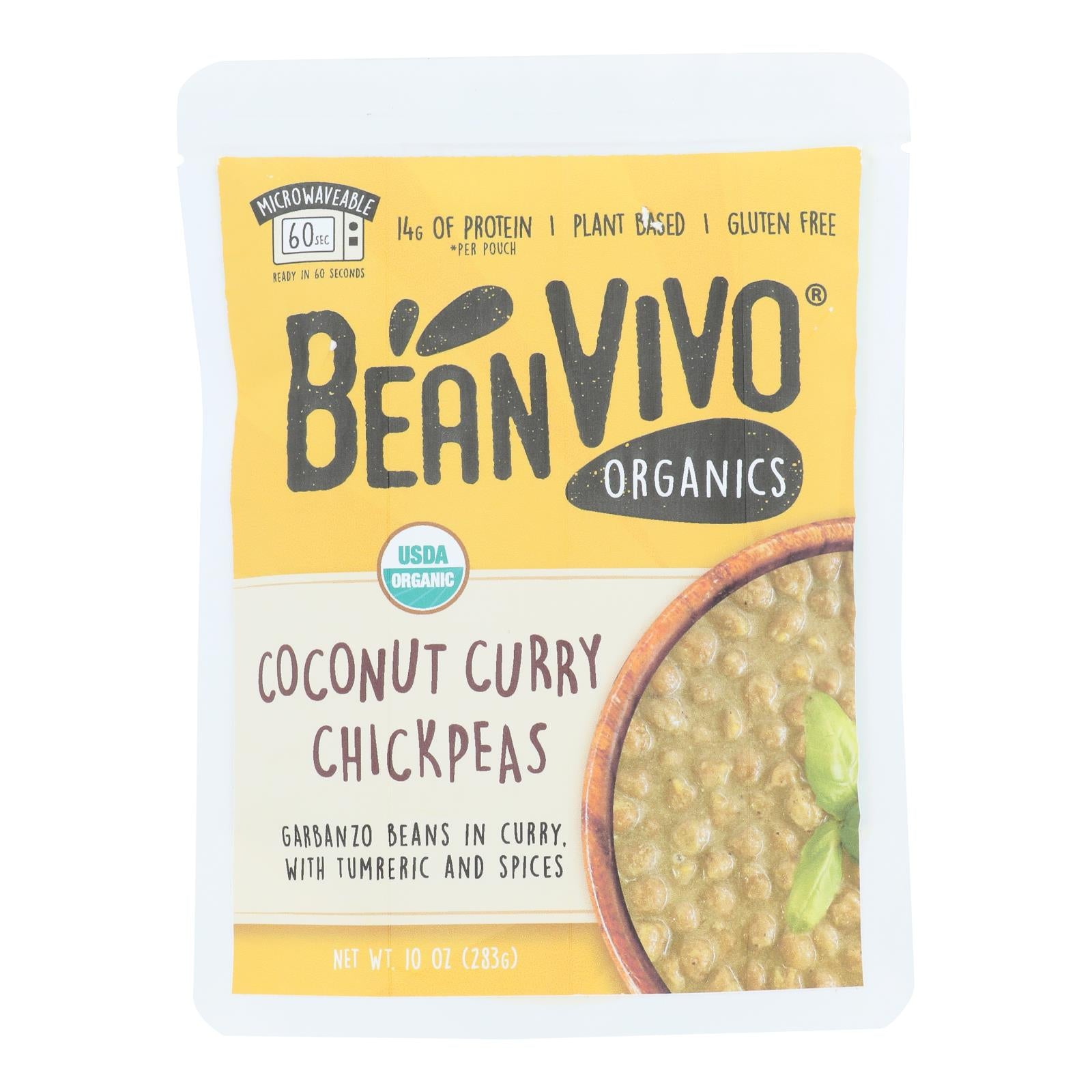 Bean Vivo - Chickpeas Coconut Curry - Case Of 6-10 Oz