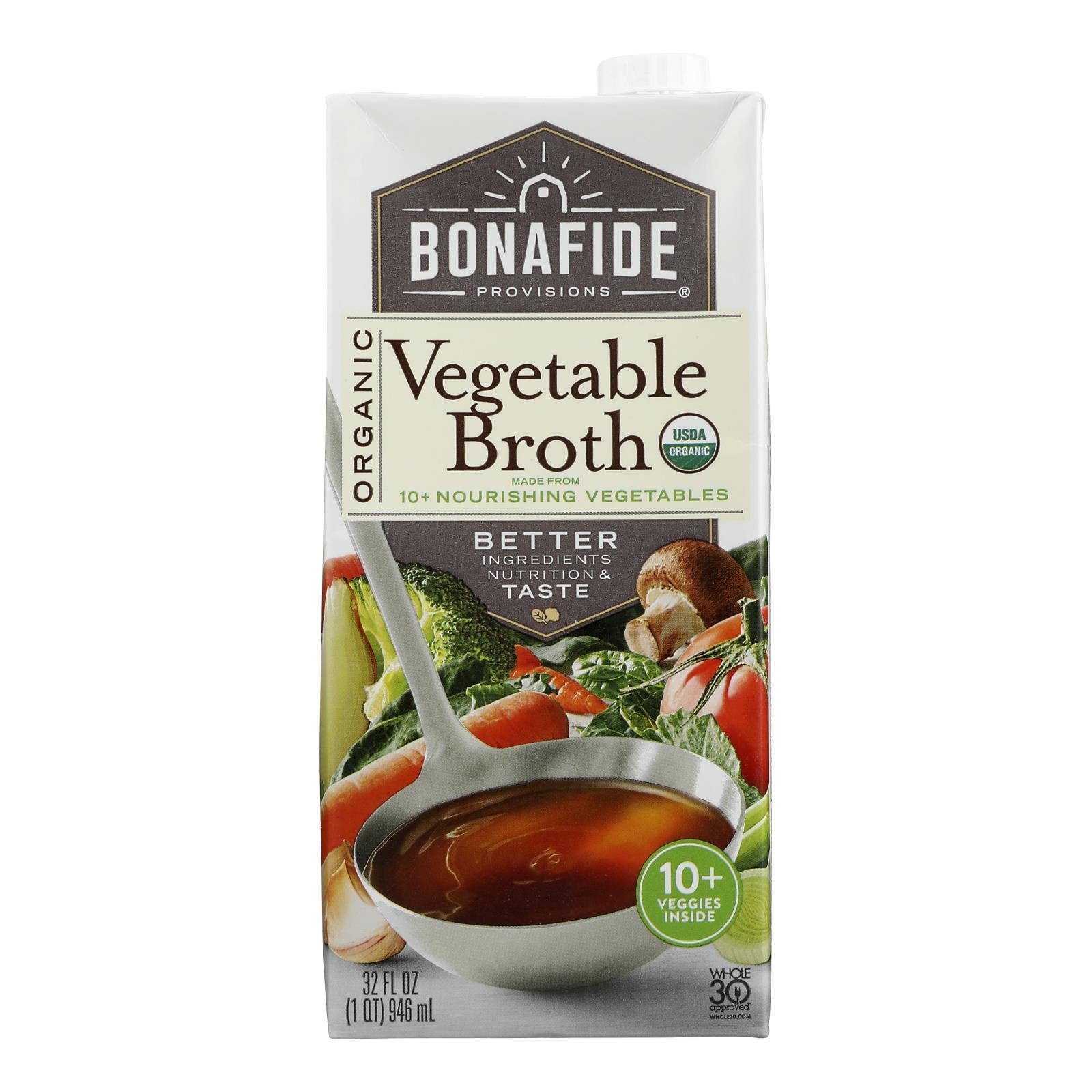 Bonafide Provisions - Broth Vegetable - Case Of 6-32 Oz