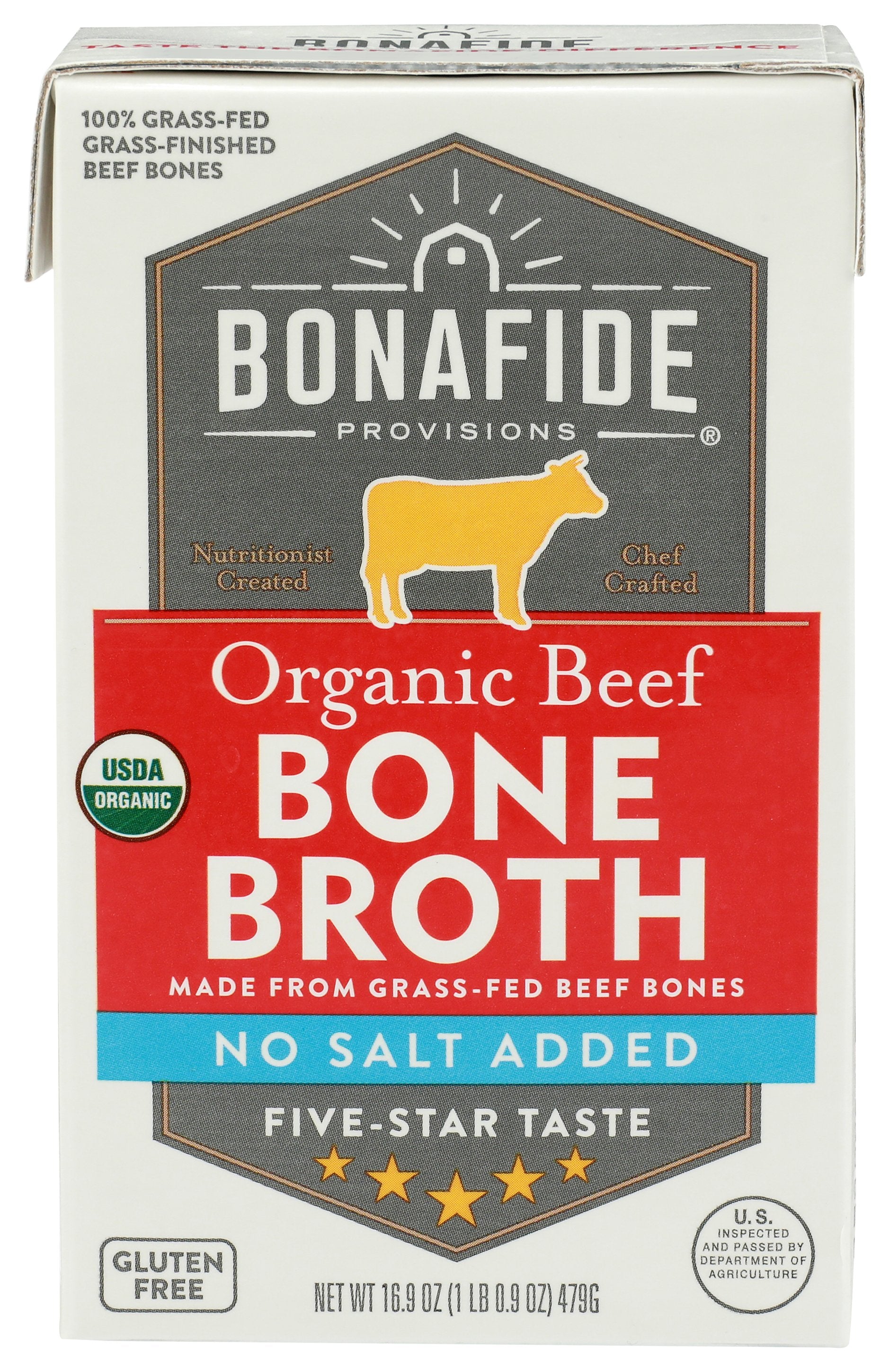 BONAFIDE BROTH BONE BEEF NSA DRY - Case of 6