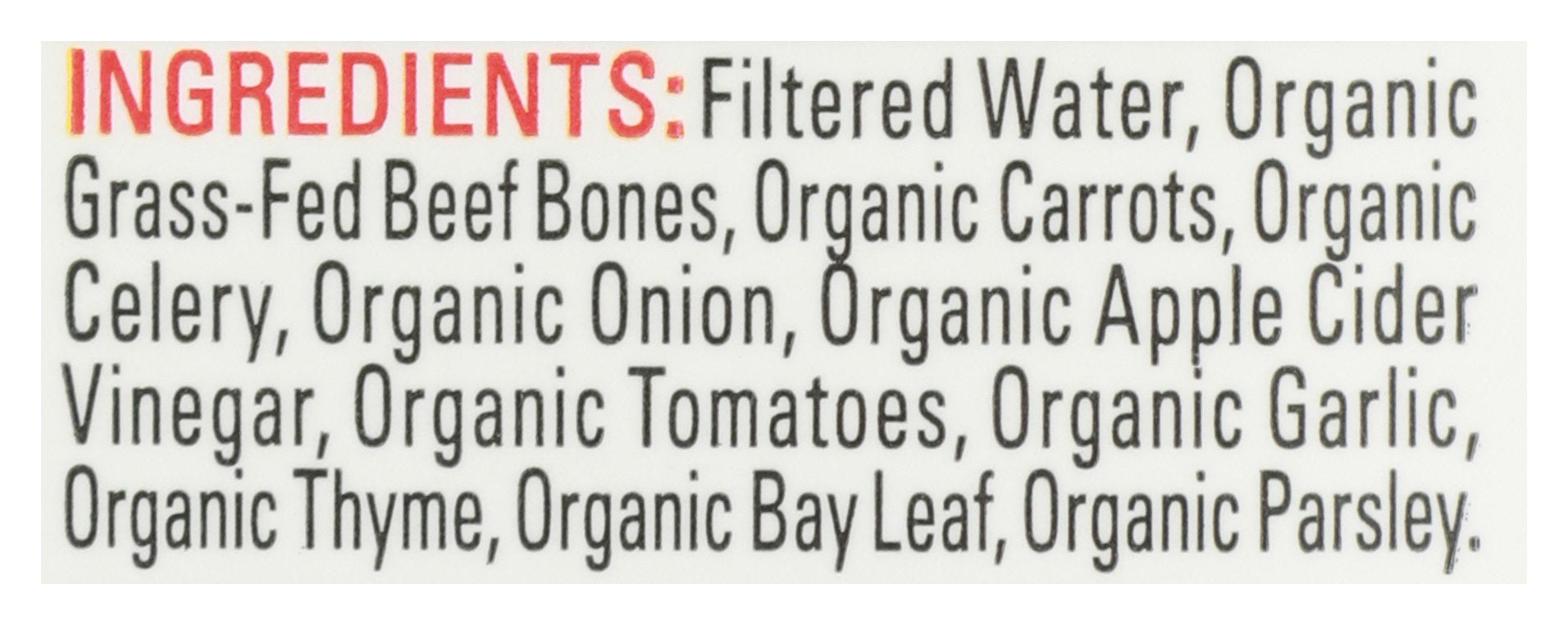 BONAFIDE BROTH BONE BEEF NSA DRY - Case of 6