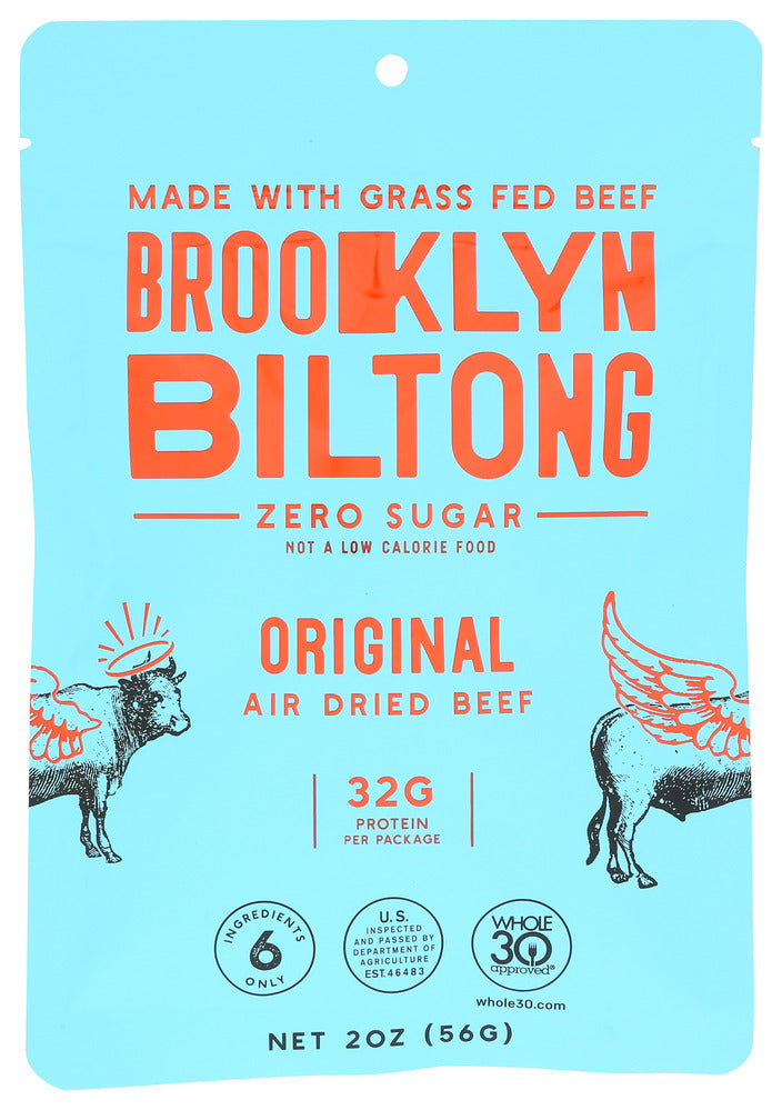 Brooklyn Biltong Jerky Original - Case of 8 - 2oz