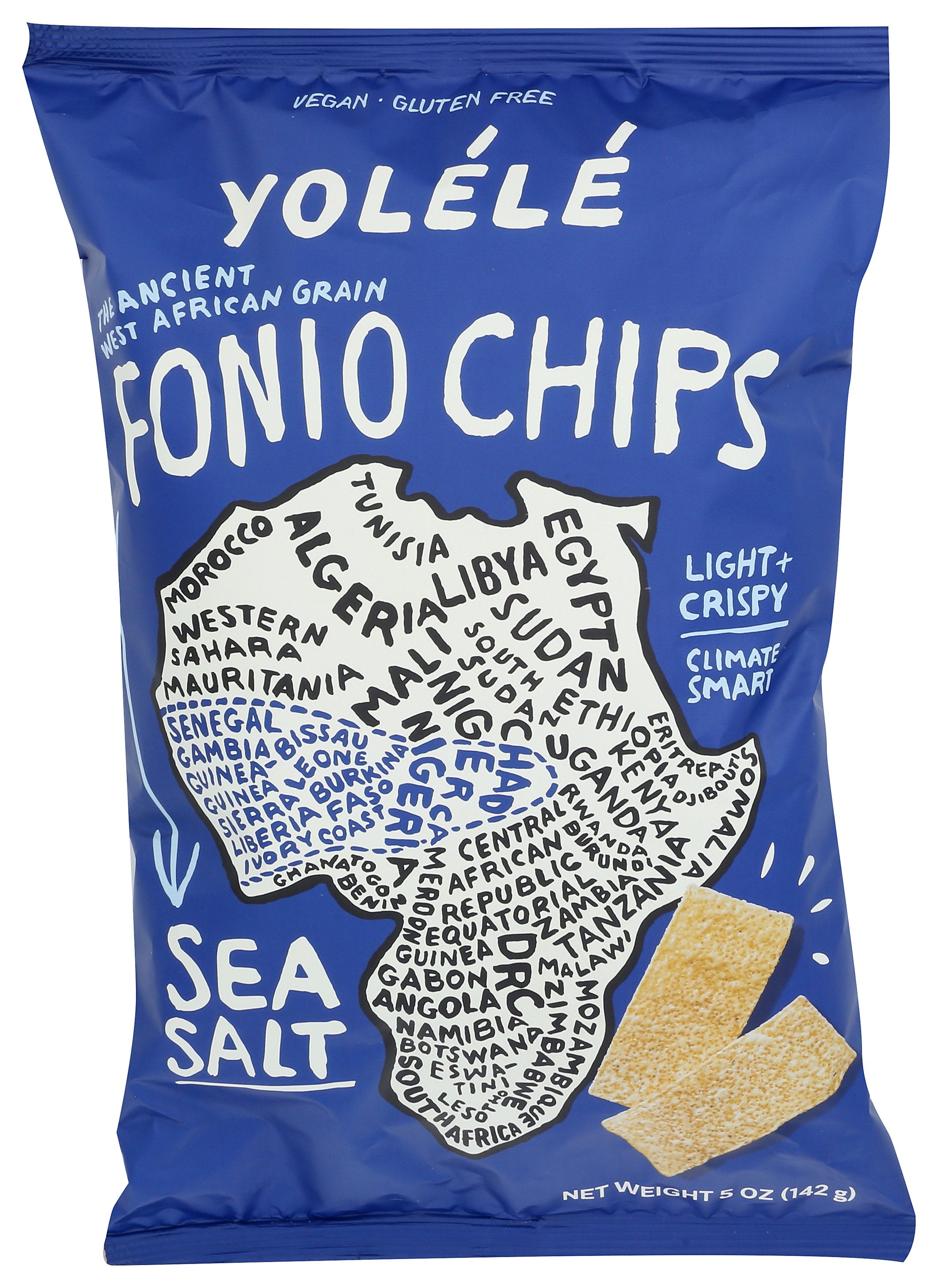 YOLELE CHIPS FONIO SEA SALT - Case of 9