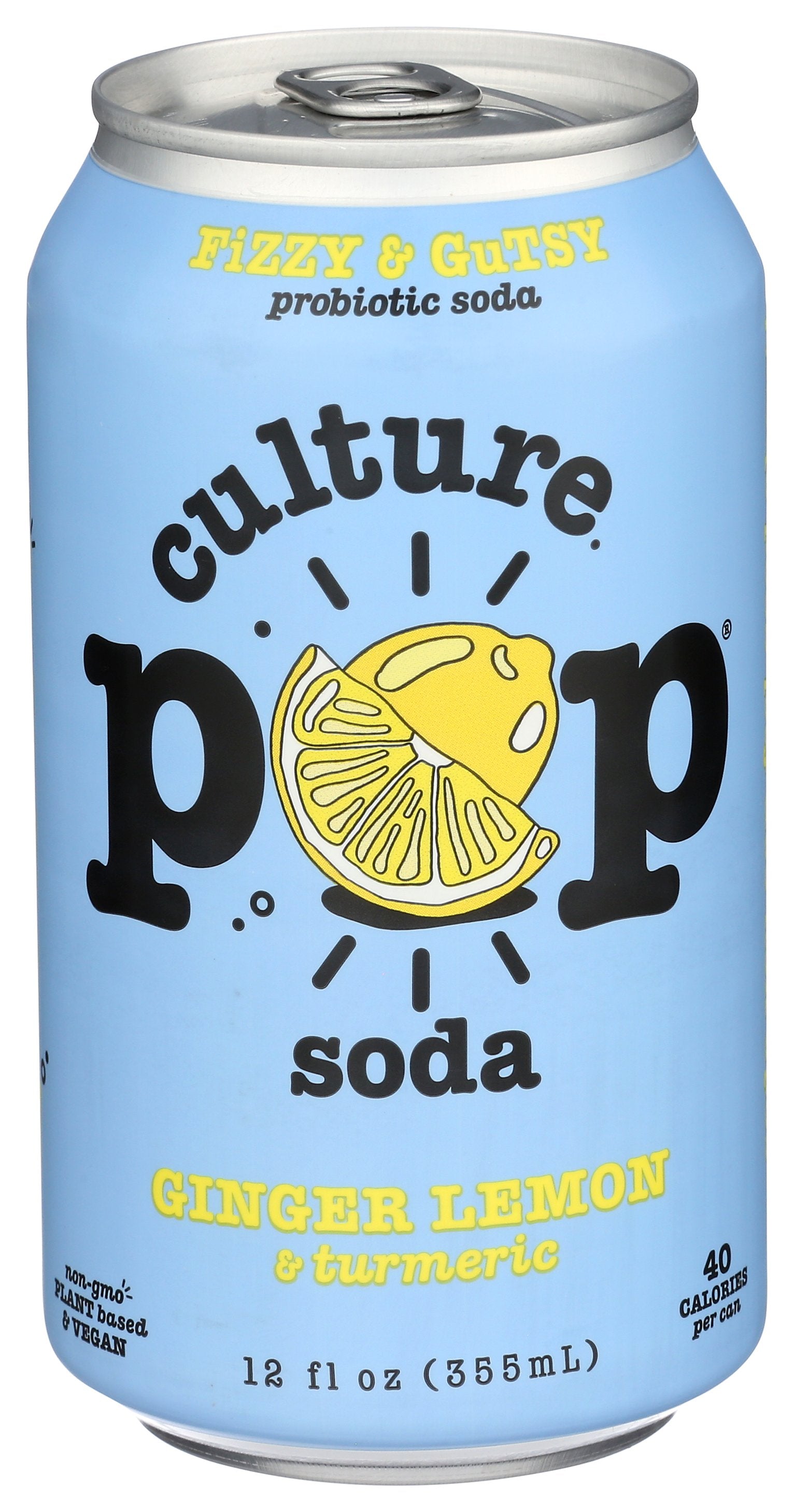 CULTURE POP SODA PREBIOTIC GINGER LMN - Case of 12
