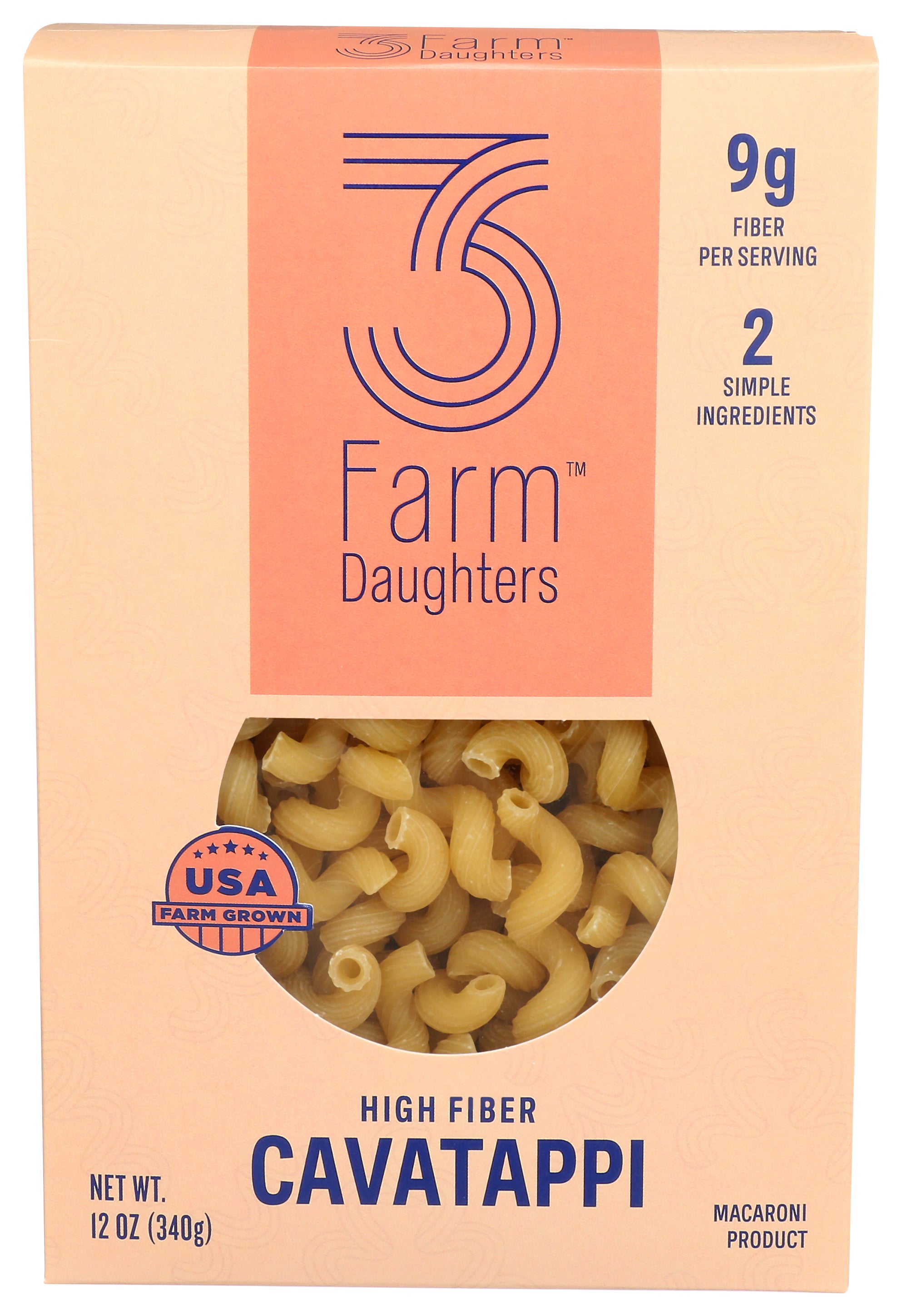 Three Farm Daughters Pasta Cavatappi - Pack of 8 - 12 oz
