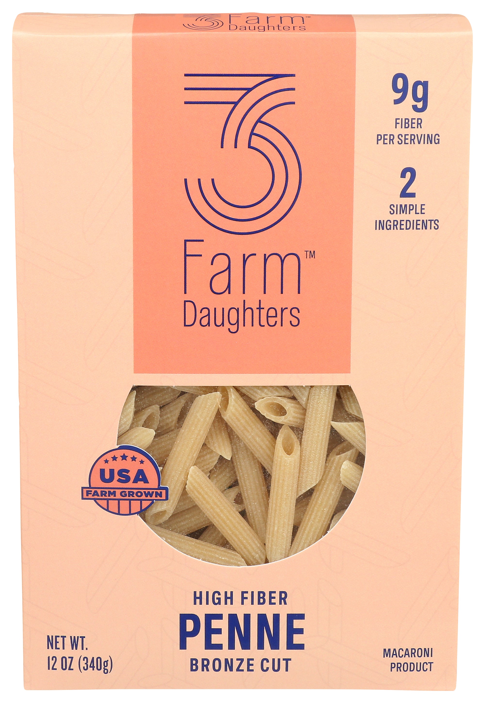Three Farm Daughters Pasta Penne - Pack of 8 - 12 oz
