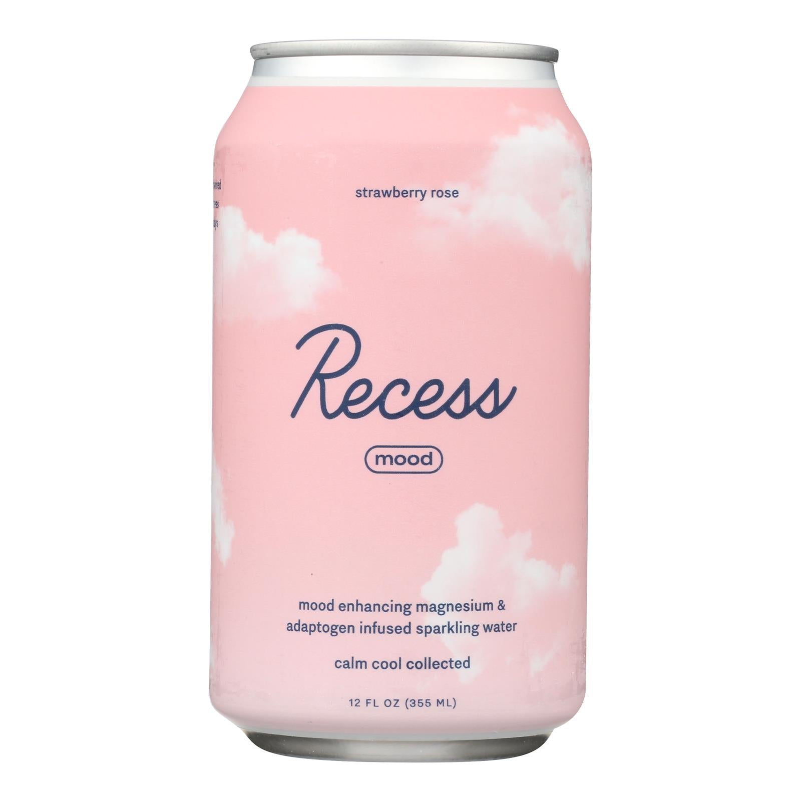 Recess - Sparkling Water Stwbr Rose Magns - Case Of 12-12 Fz