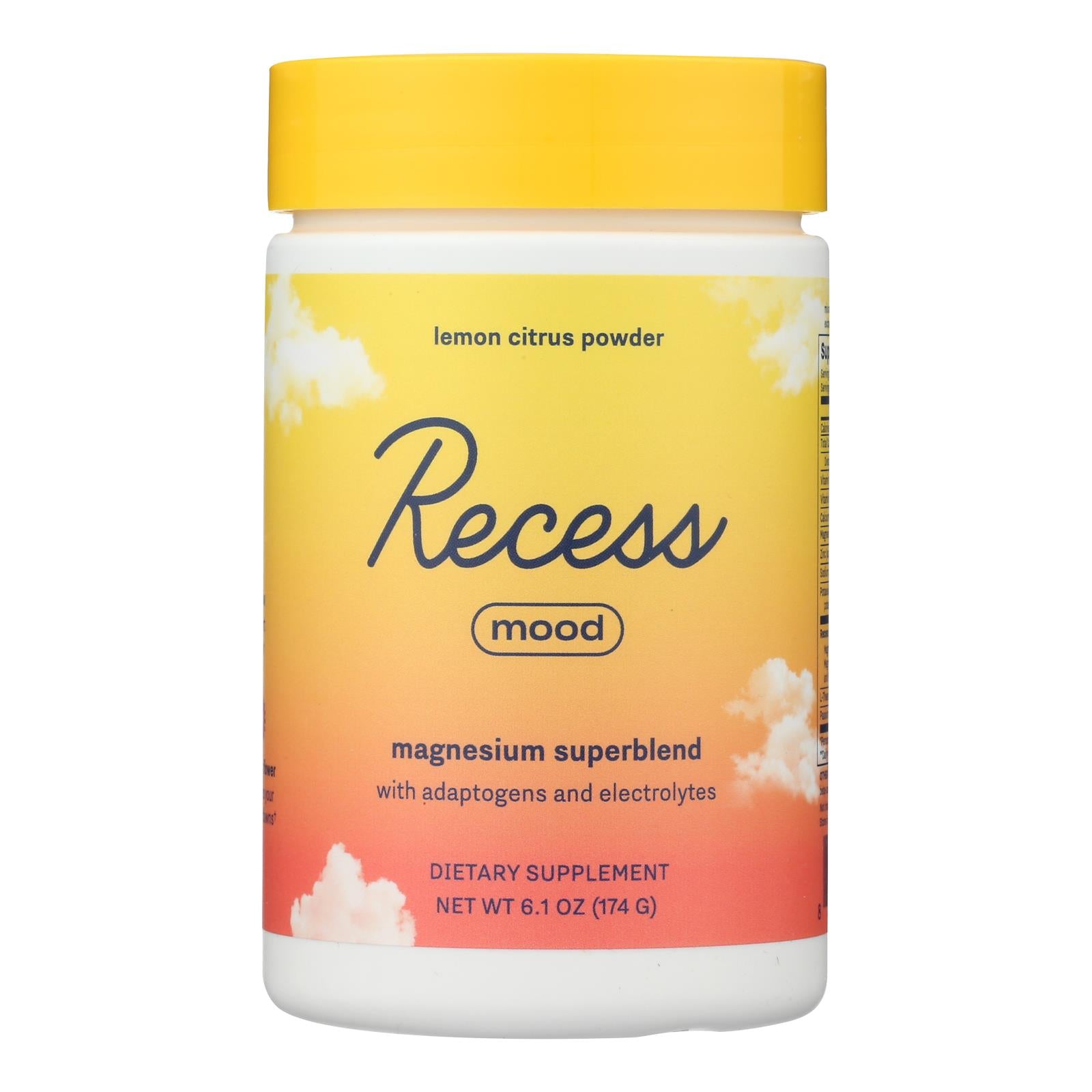 Recess - Mood Tub Lemon Citrus - 1 Each -6.1 OZ