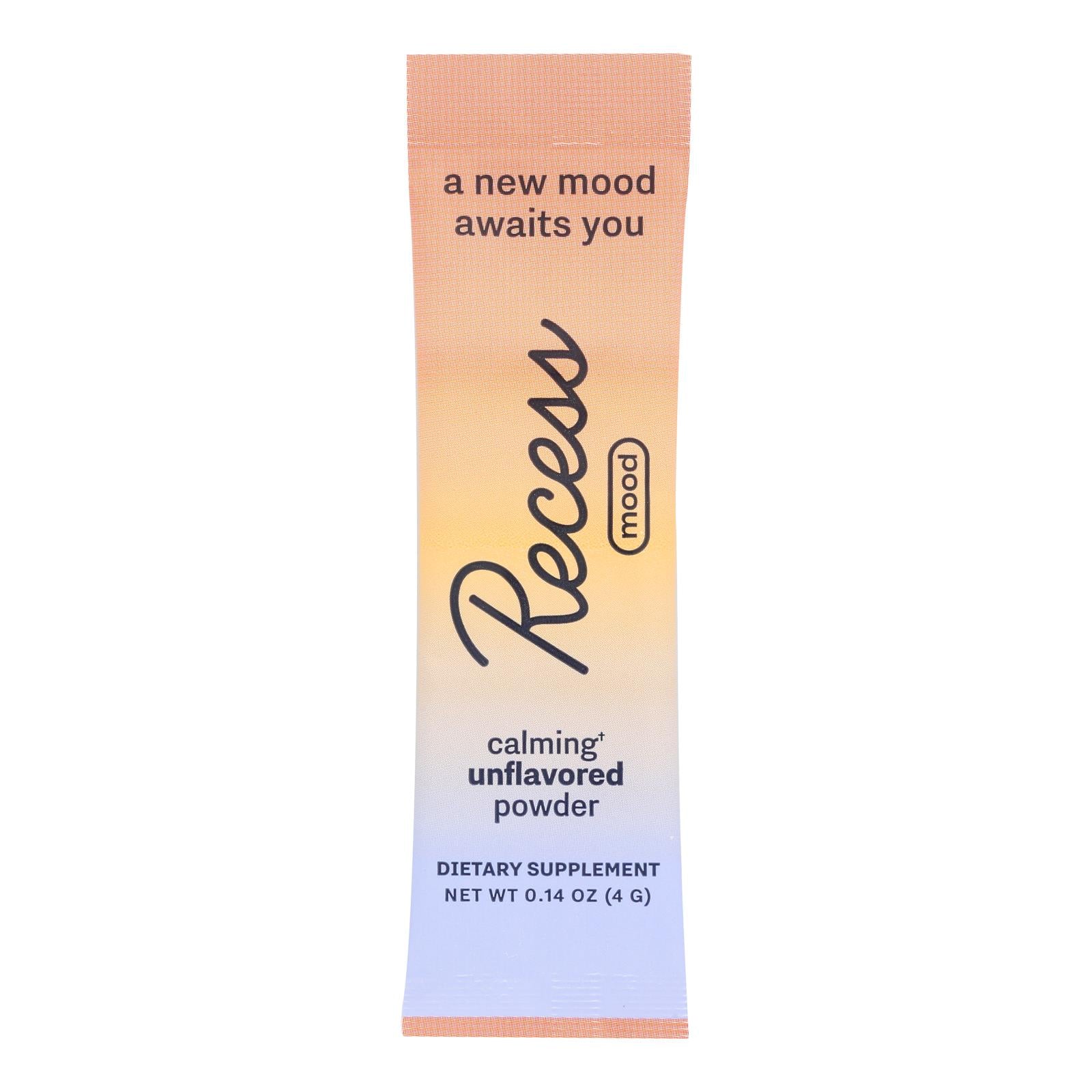 Recess - Mood Sticks Unflavored - Case of 10-.14 OZ