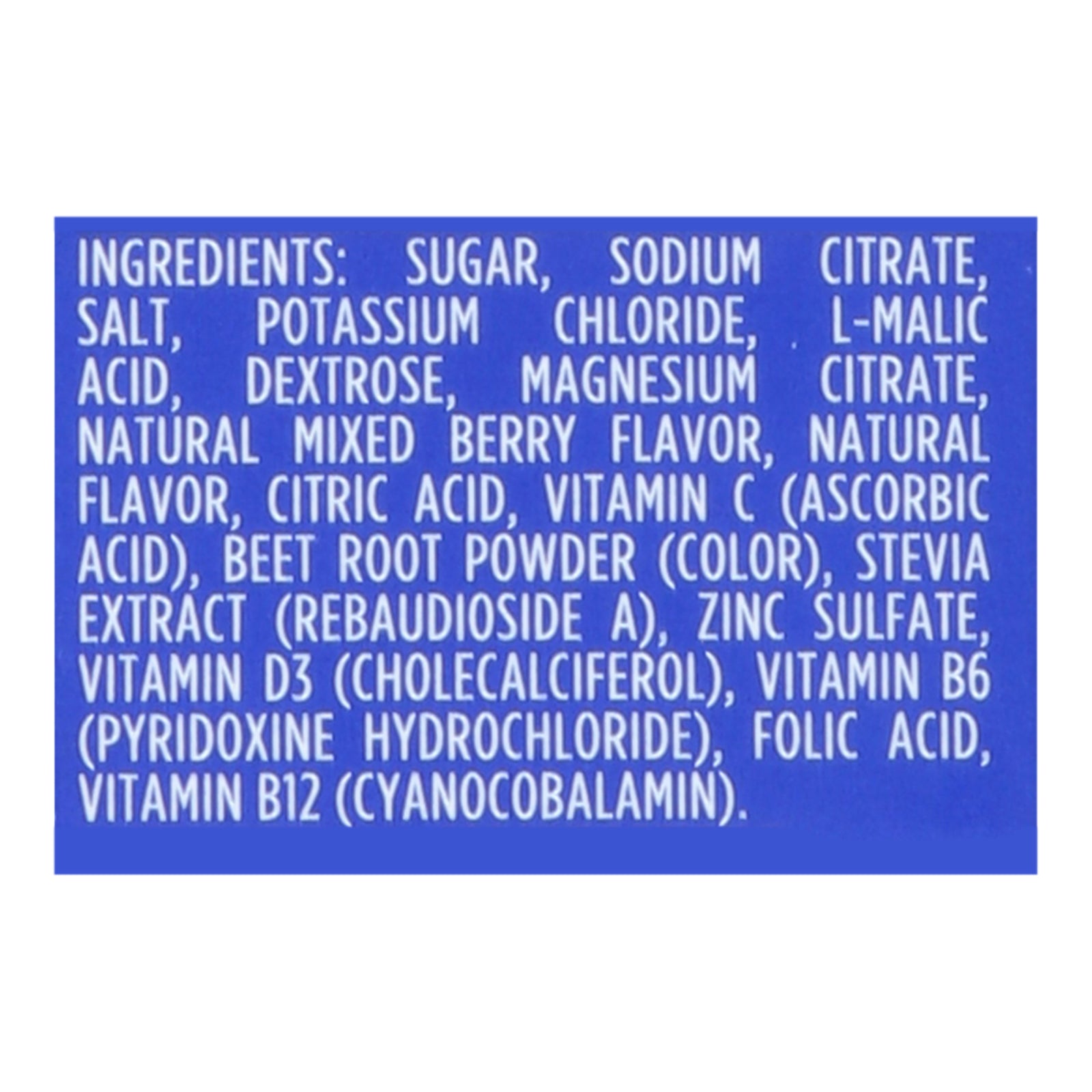 Sos Hydration - Hydration Mix Mixed Berry - EA of 1-8 CT