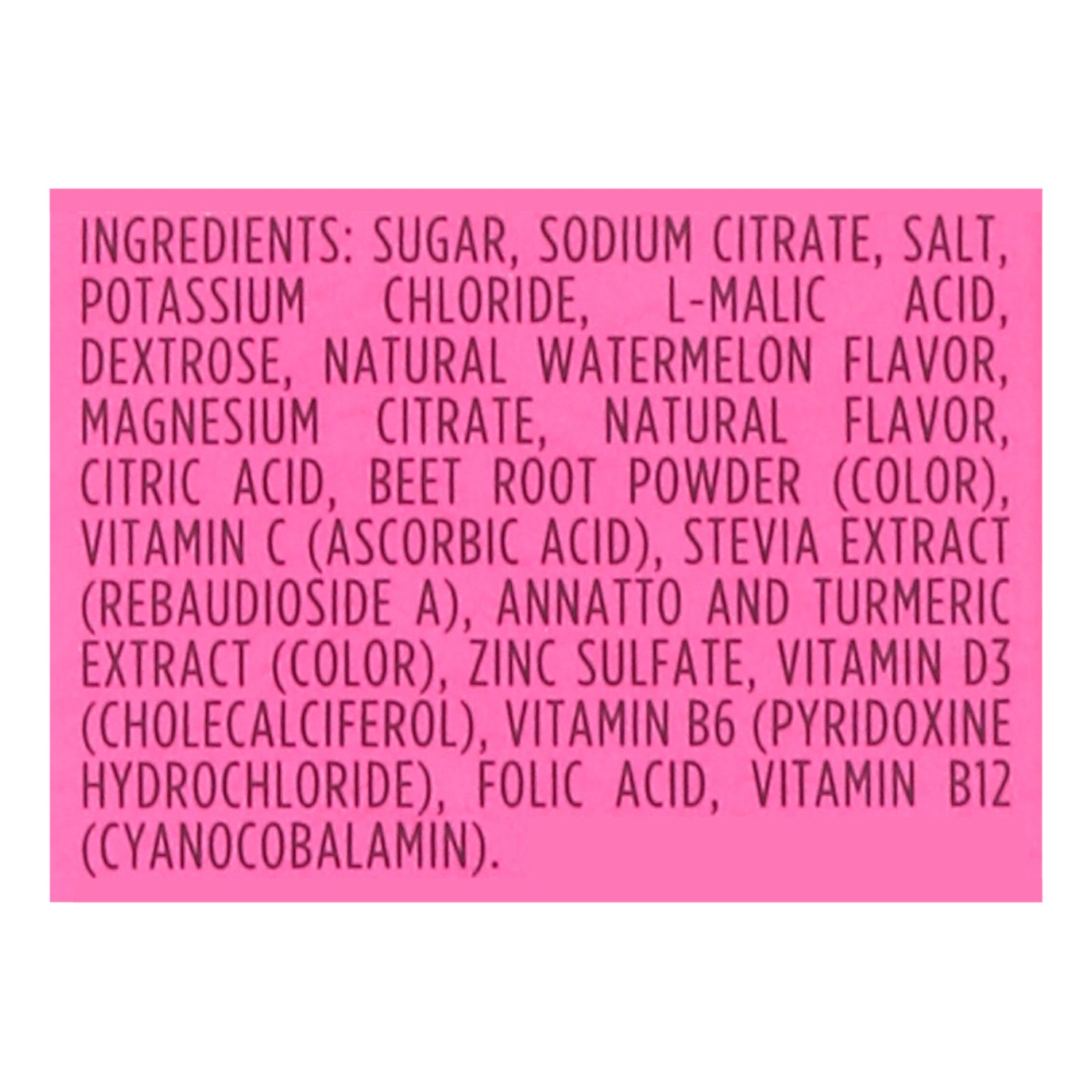 Sos Hydration - Hydration Mix Watermelon - EA of 1-8 CT