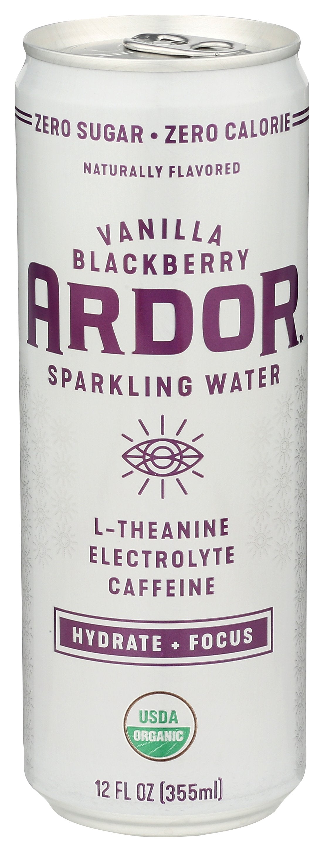 ARDOR ORGANIC INC WATER SPRKLING VAN BLKBRRY - Case of 12