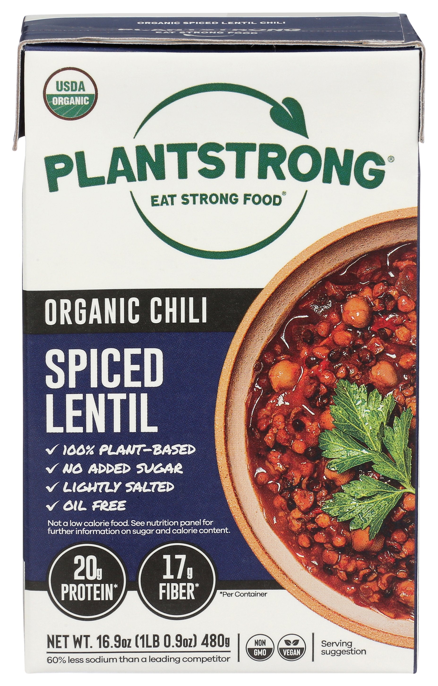 PLANTSTRONG CHILI LENTIL SPICED - Case of 6