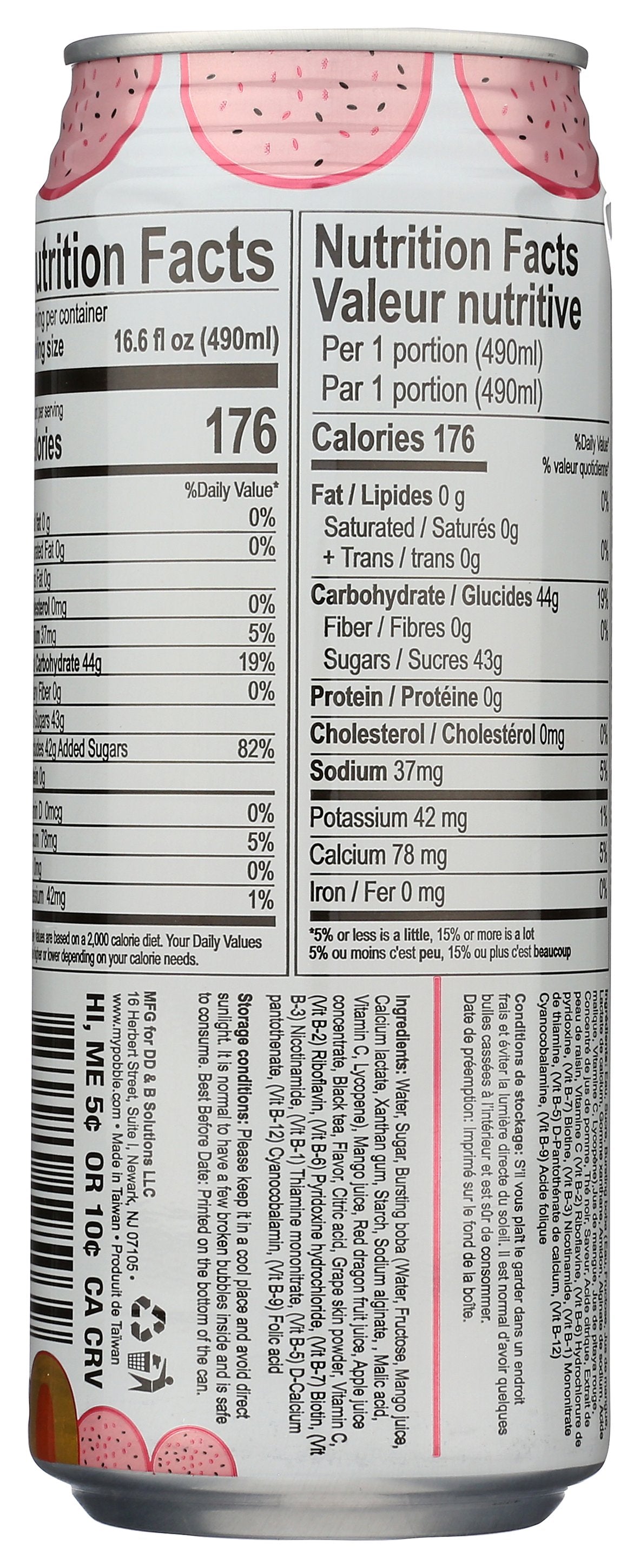 INOTEA TEA MNGO RED DRG FRT RTD - Case of 12