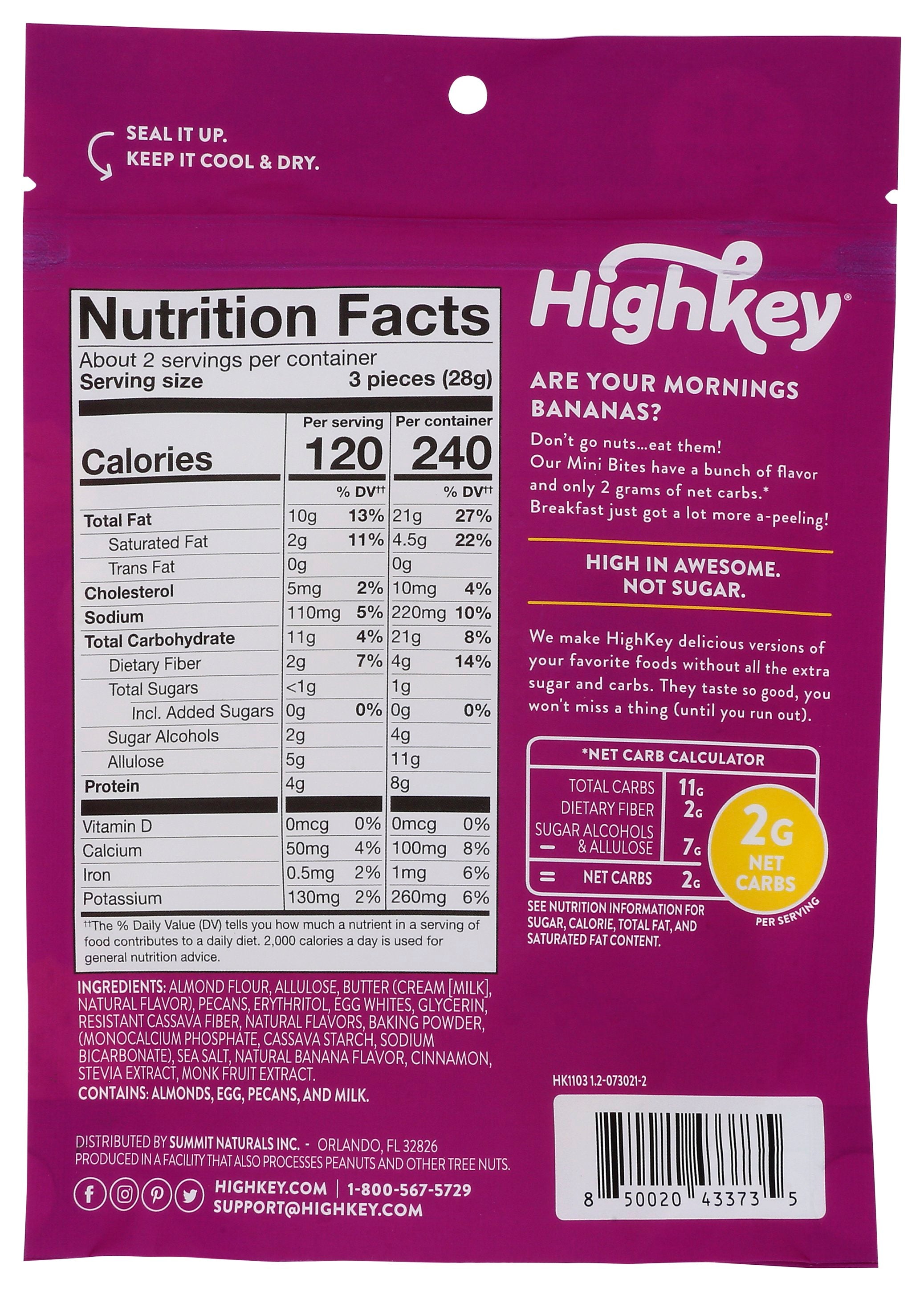 HIGH KEY SNACKS TREATSBANANA NUT KETO - Case of 6