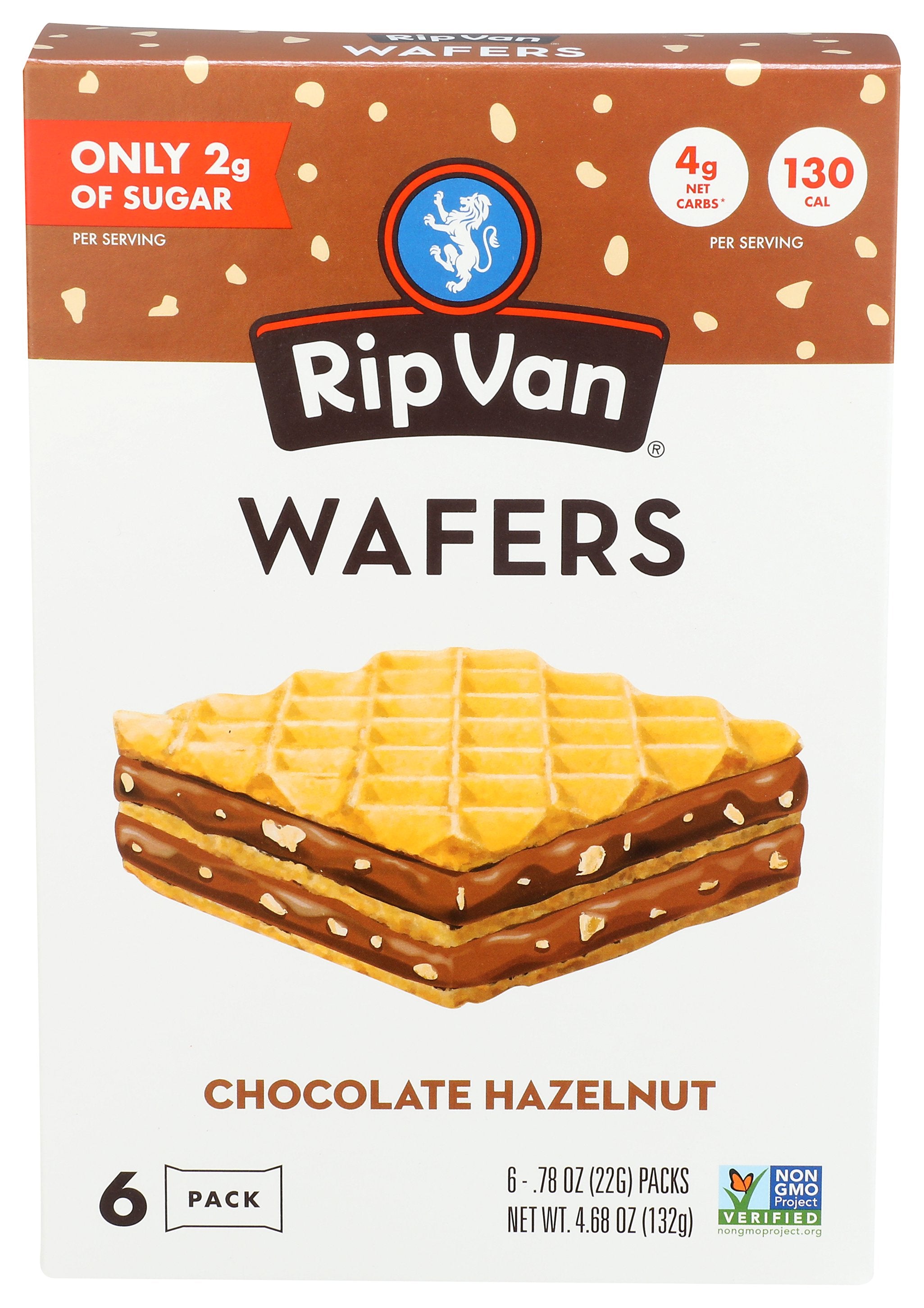 RIP VAN COOKIE WAFER CHOCO HZLNT - Case of 6
