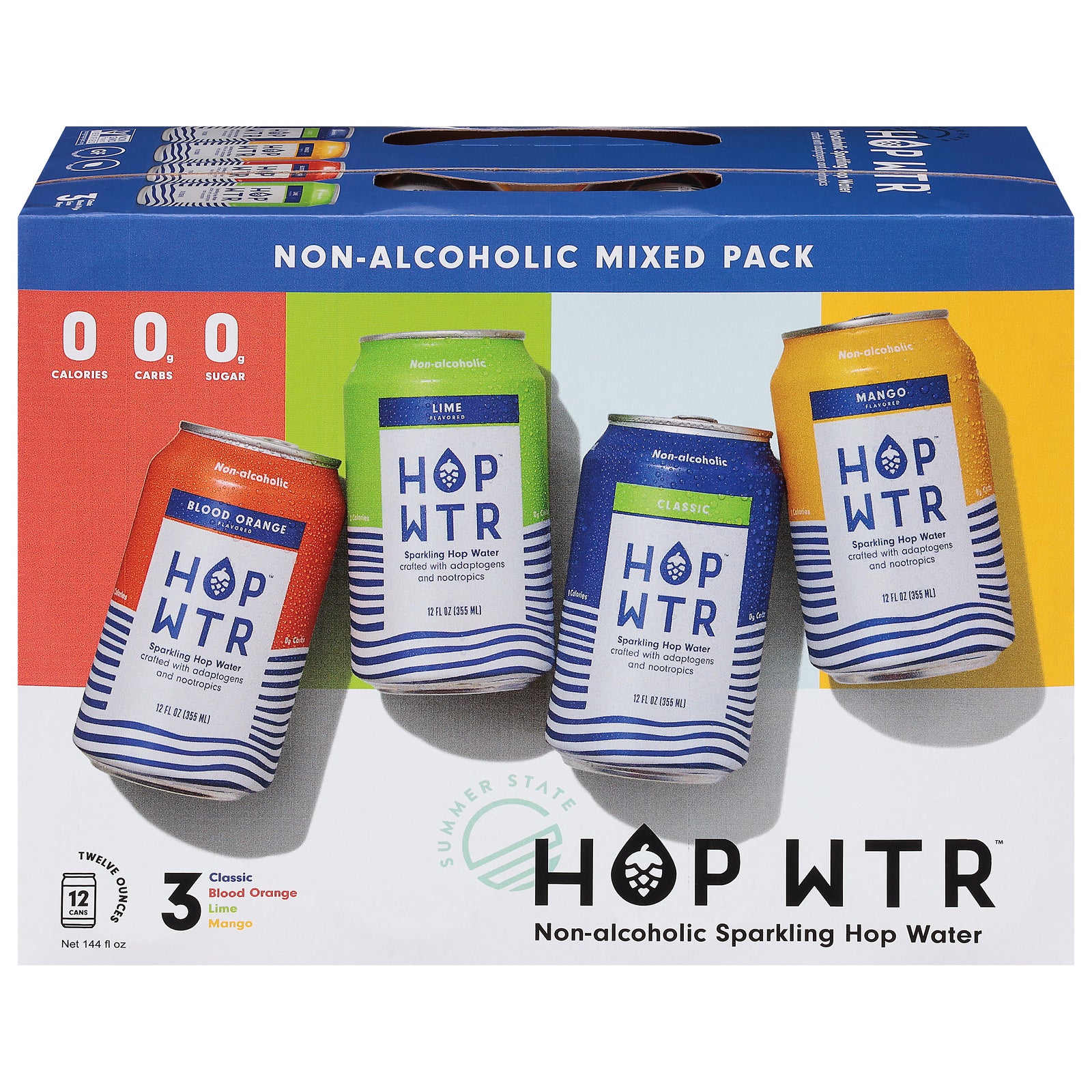 Hop Water - Hop Water Spk Variety 12pk - Case of 2-12/12 FZ