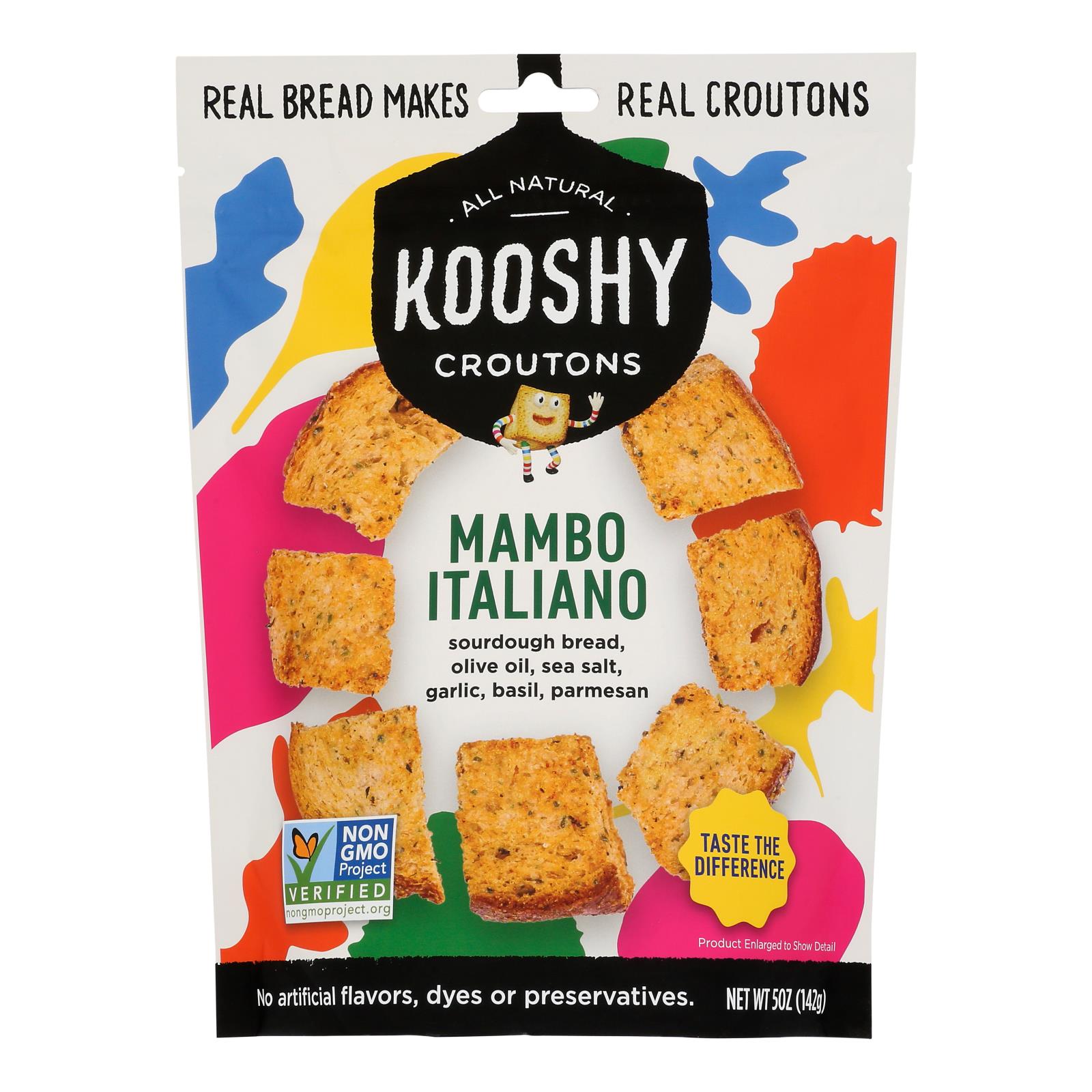 Kooshy Croutons - Croutons Mambo Italian - Case of 6-5 Ounces