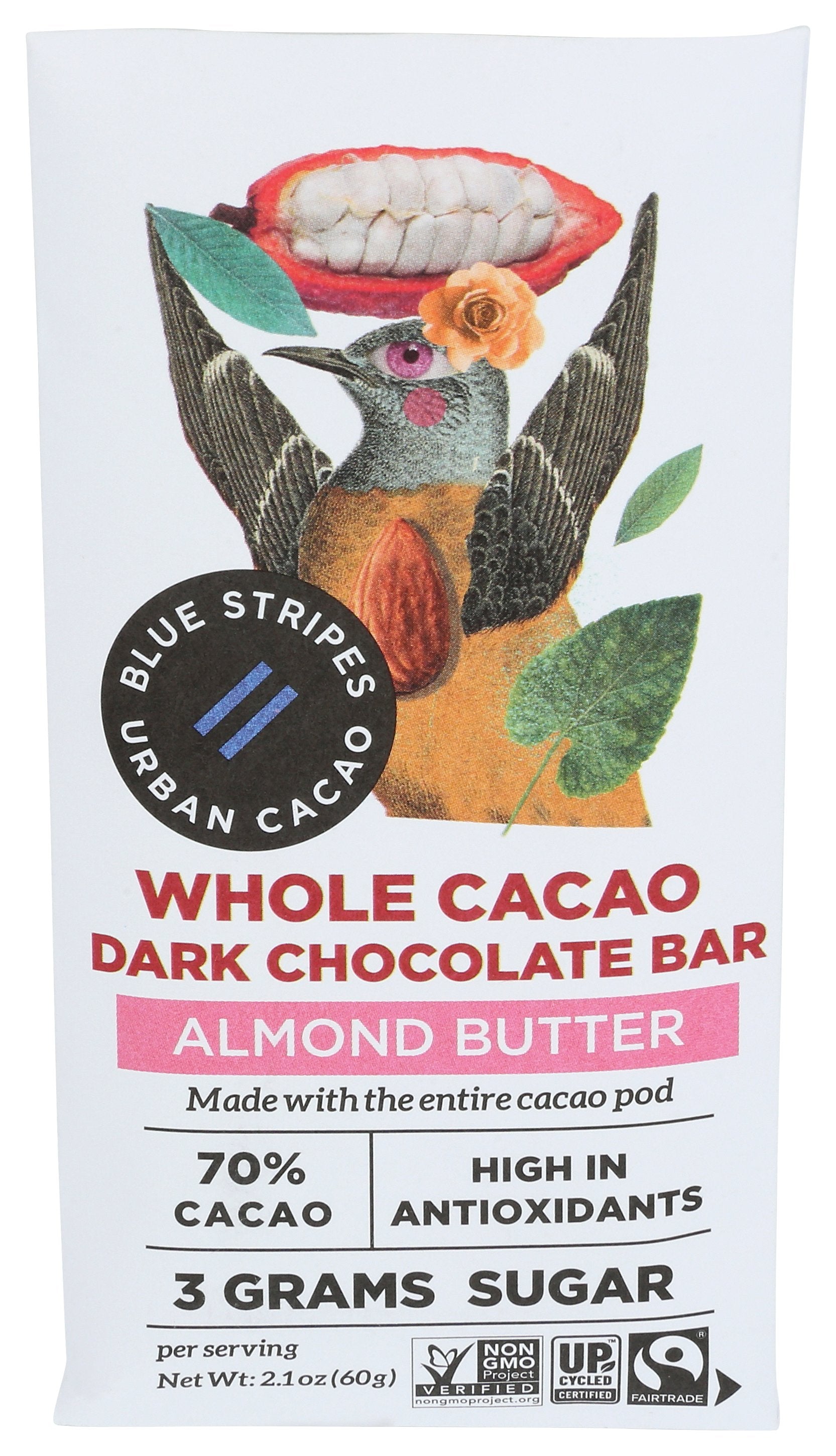 BLUE STRIPES BAR WCC ALMOND BUTTER - Case of 12
