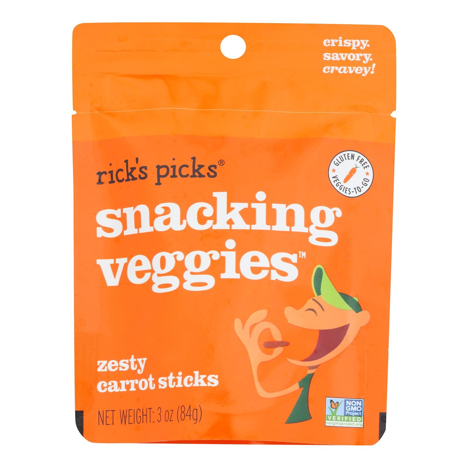 Rick's Picks - Carrots Pickled Snacking - Case of 10-3 OZ