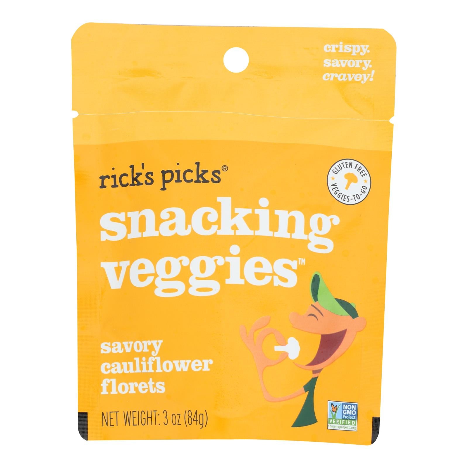 Rick's Picks - Veggies Snackng Cauliflwr - Case of 10-3 OZ