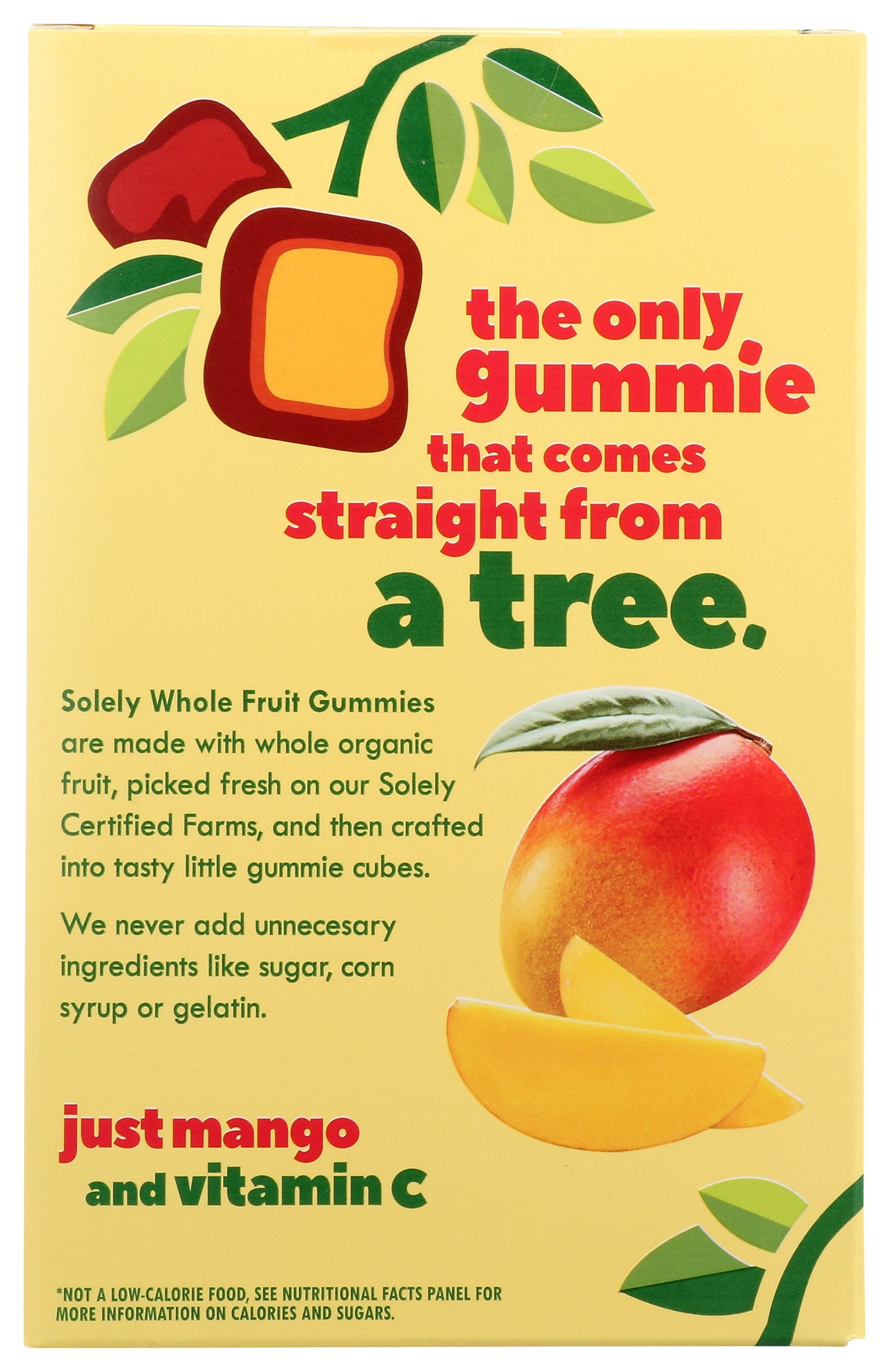 SOLELY FRUIT GUMMIES MANGO - Case of 8