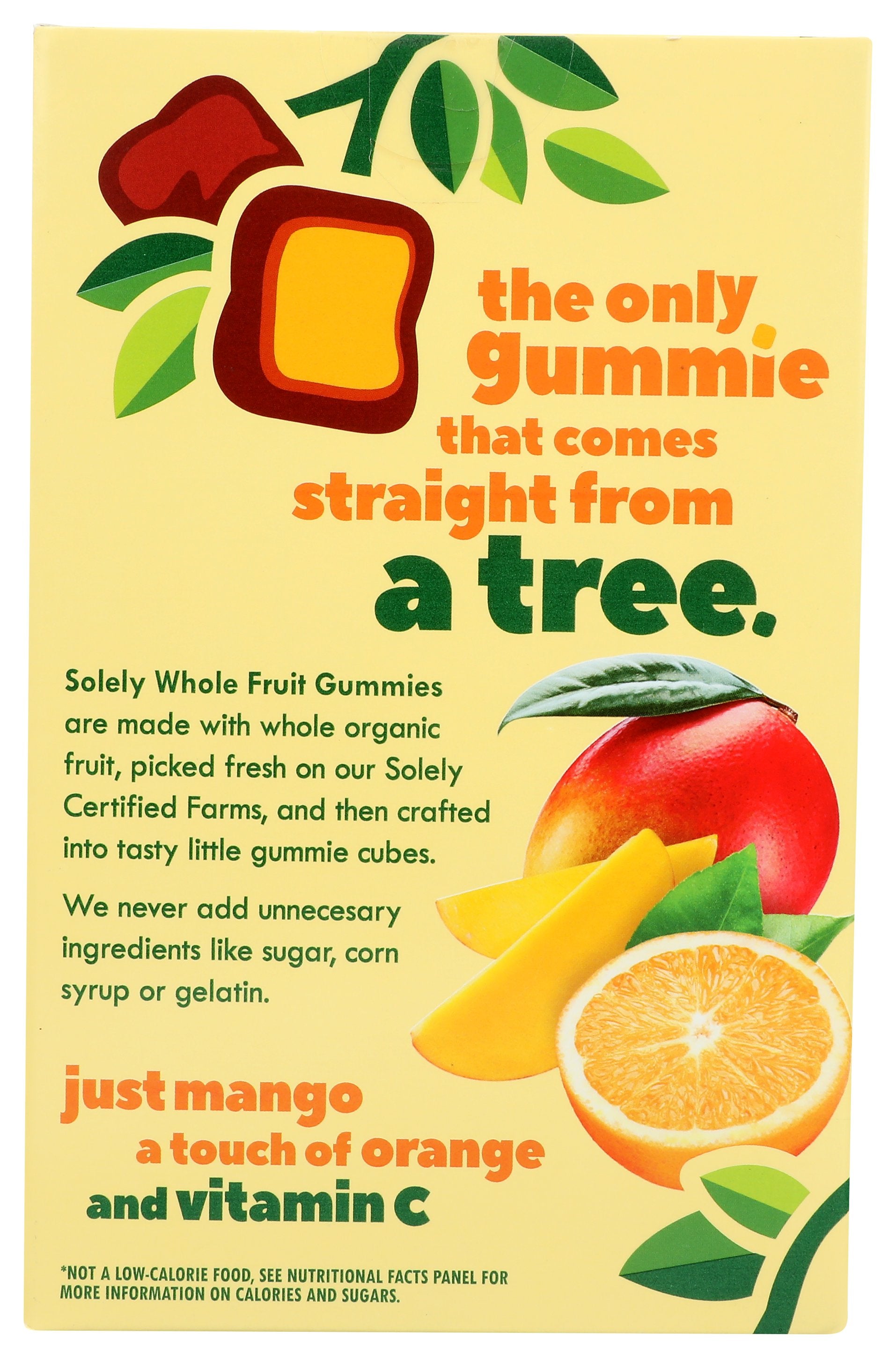 SOLELY FRUIT GUMMIES MANGO ORNG - Case of 8