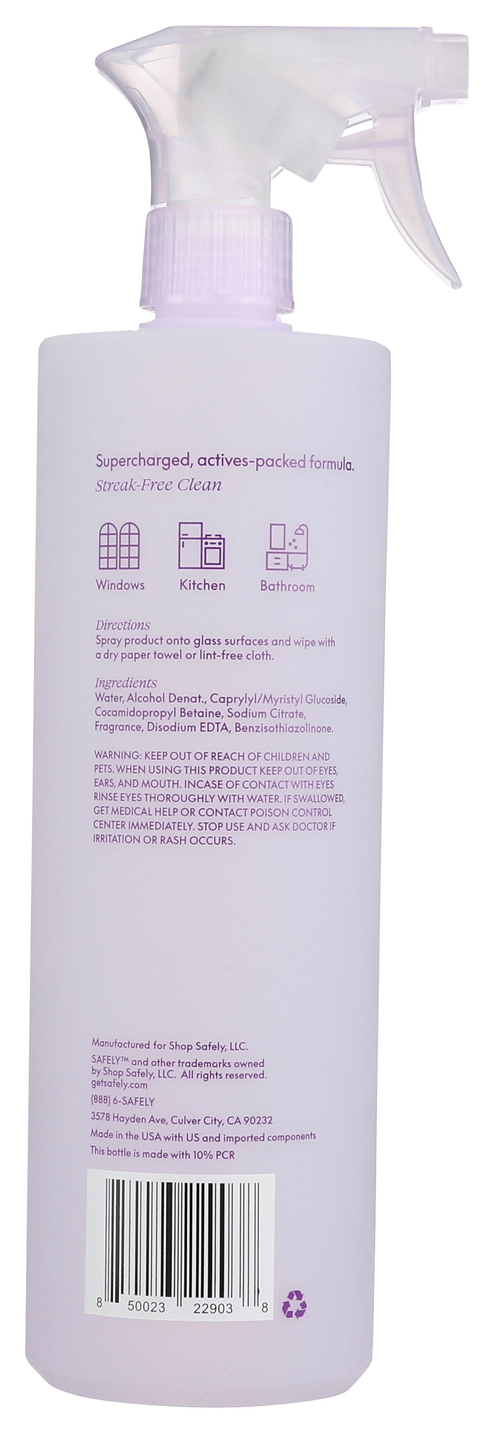 SAFELY CLEANER GLASS CALM - Case of 6