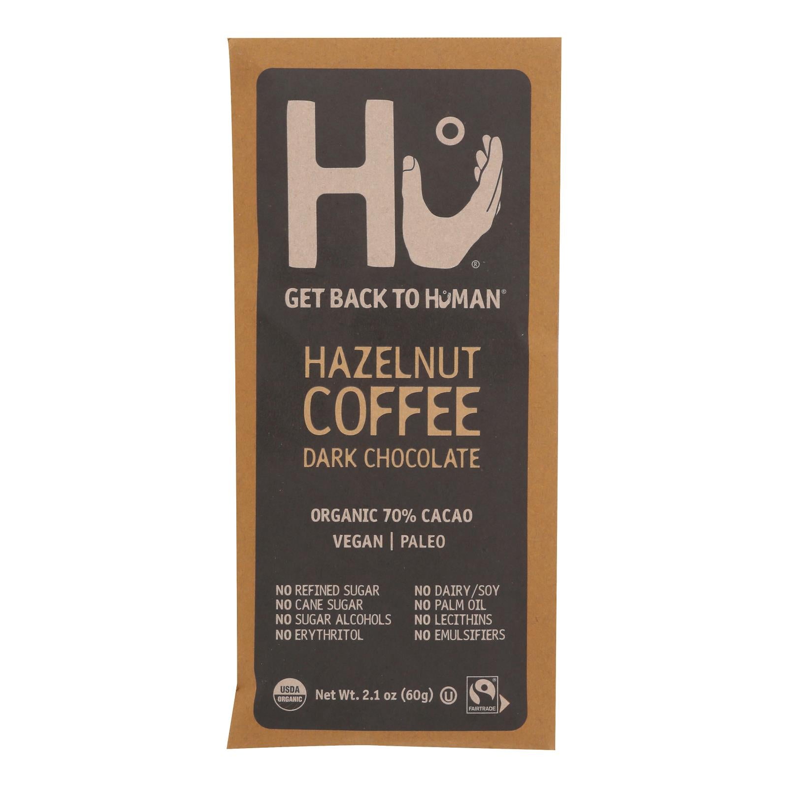 Hu - Dark Chocolate Br Hazelnut Coffee - Case of 12-2.1 OZ