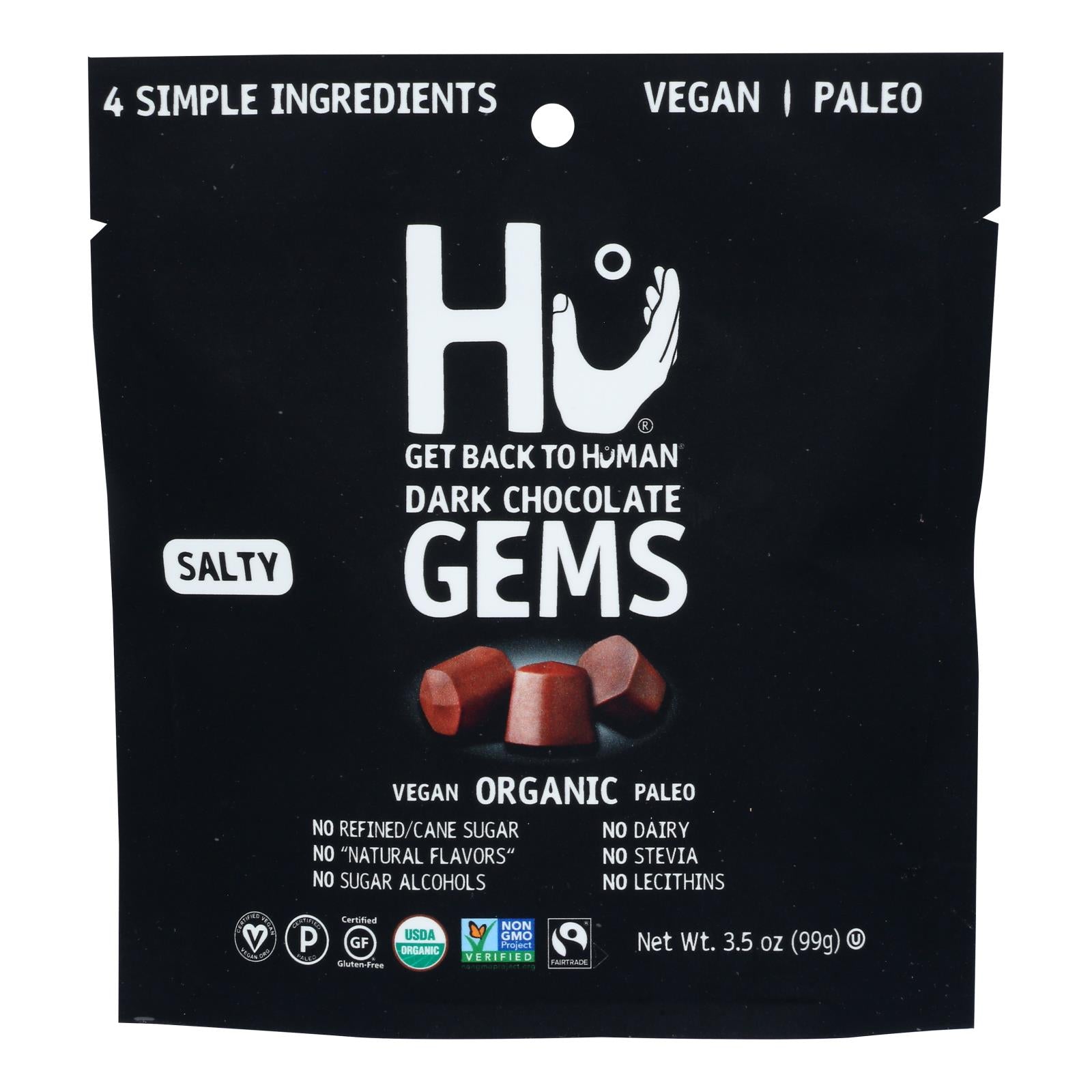 Hu - Gems Dark Chocolate Salty - Case of 6-3.5 OZ