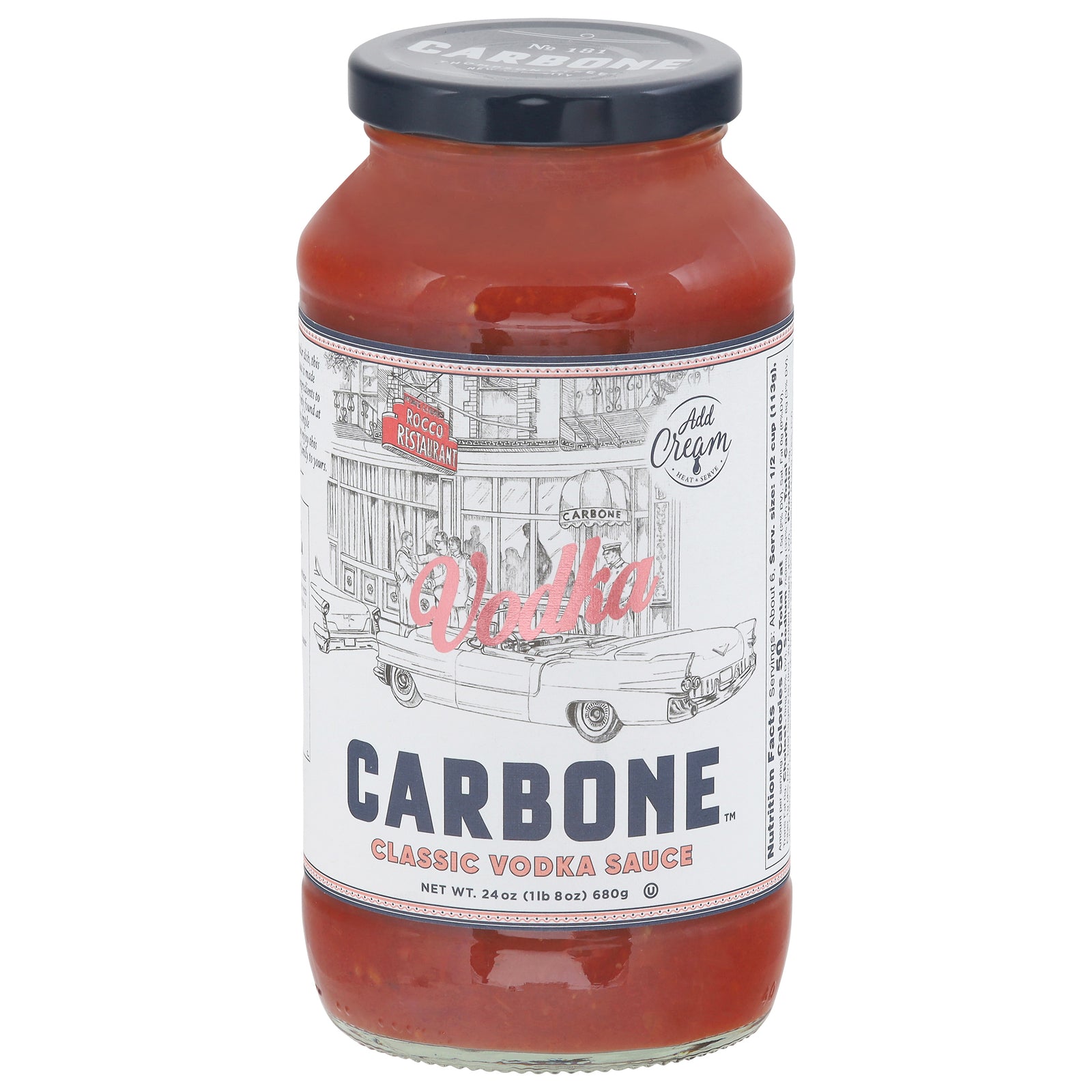 Carbone - Sauce Vodka Classic - CS of 6-24 FZ