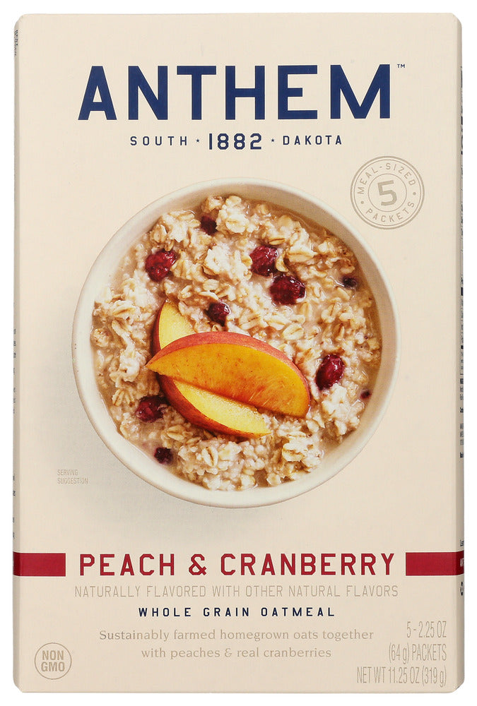 Anthem Oatmeal Peach & Cranberry - Count of 6 - 11.25oz