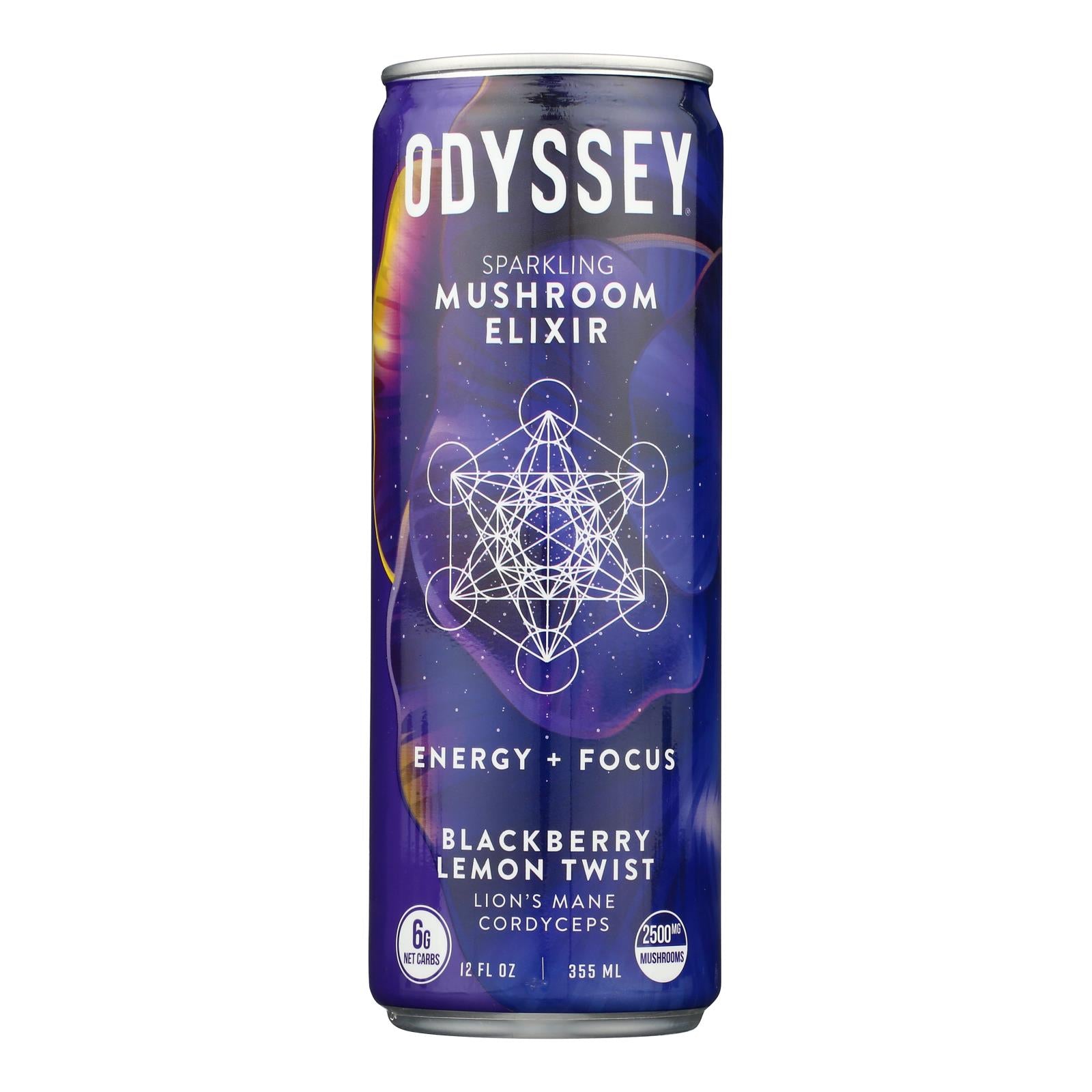 Odyssey - Sparkling Energy Blkbry Lemon - Case of 12-12 FZ