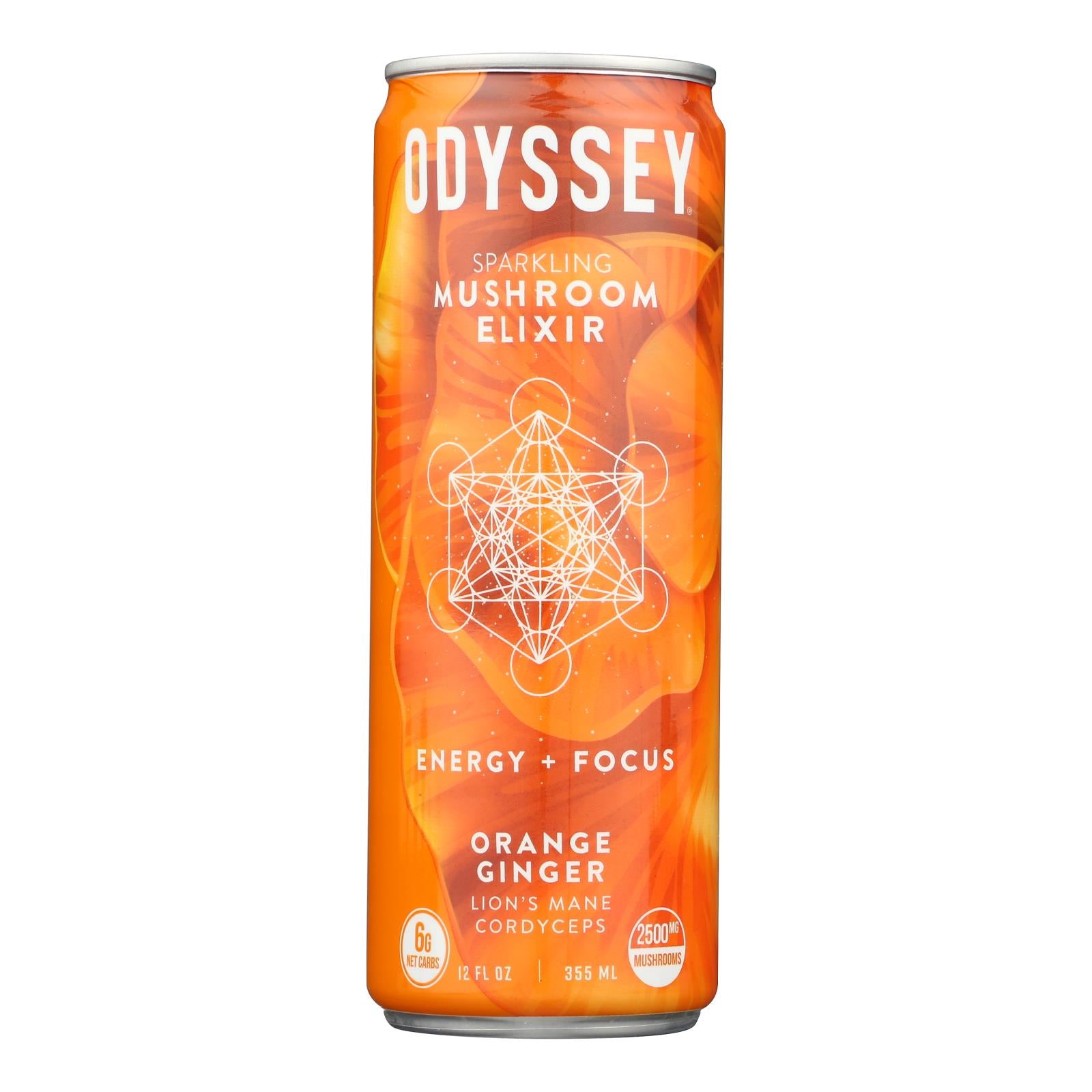 Odyssey - Sparkling Energy Orange Ginger - Case of 12-12 FZ