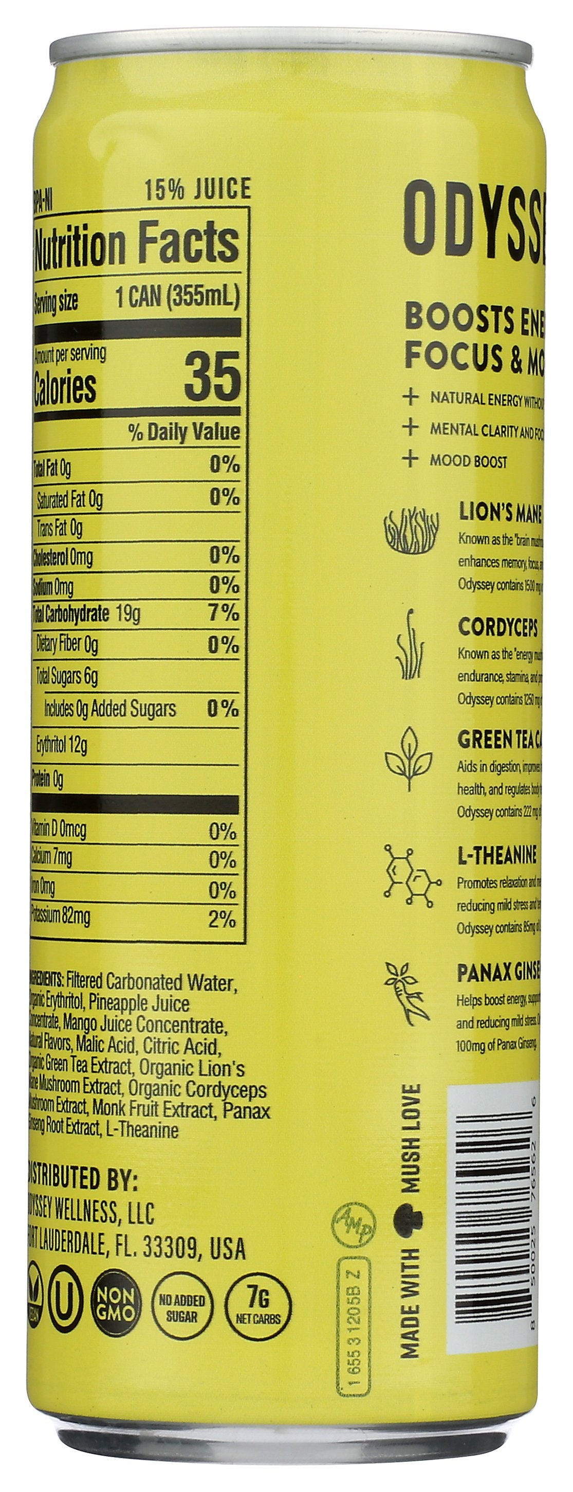 ODYSSEY ELIXIR BEV SPRKL PNPLE MANGO - Case of 12