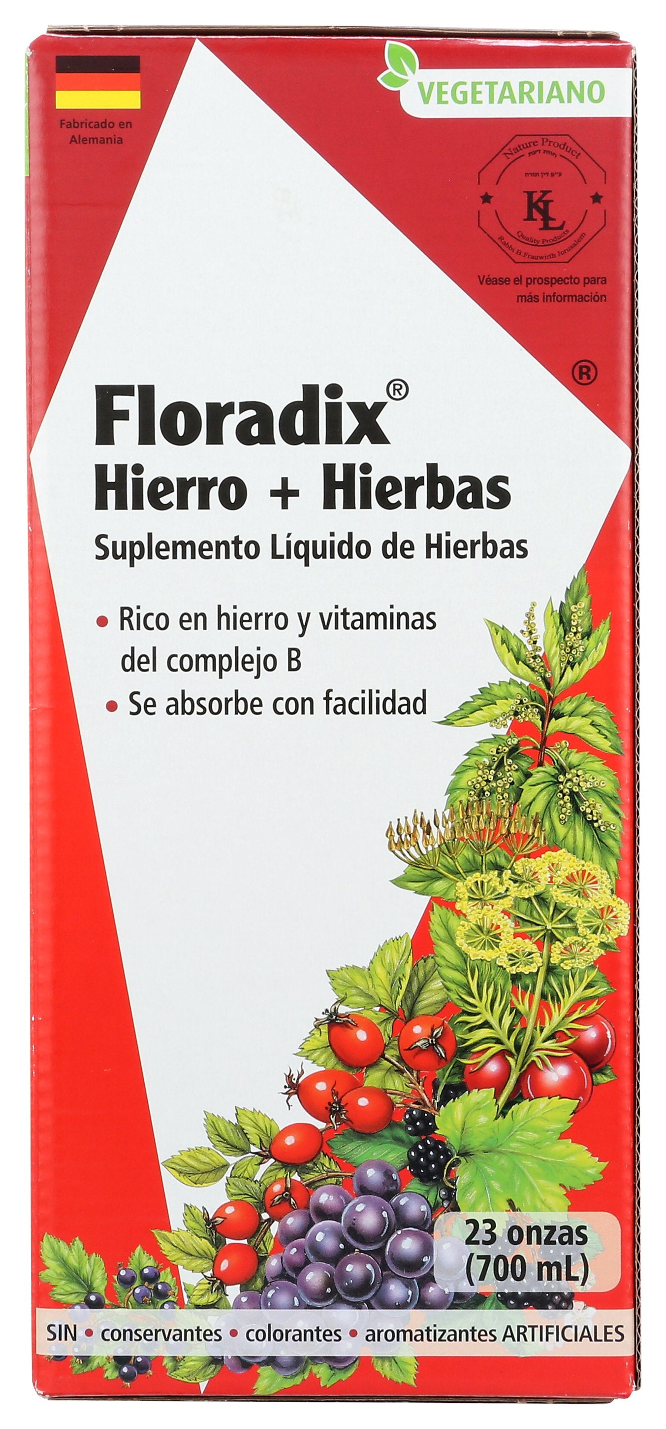 SALUS FLORADIX IRON [IRON + HERBS LIQUID HERBAL SUPPLEMENT - 23 FO]