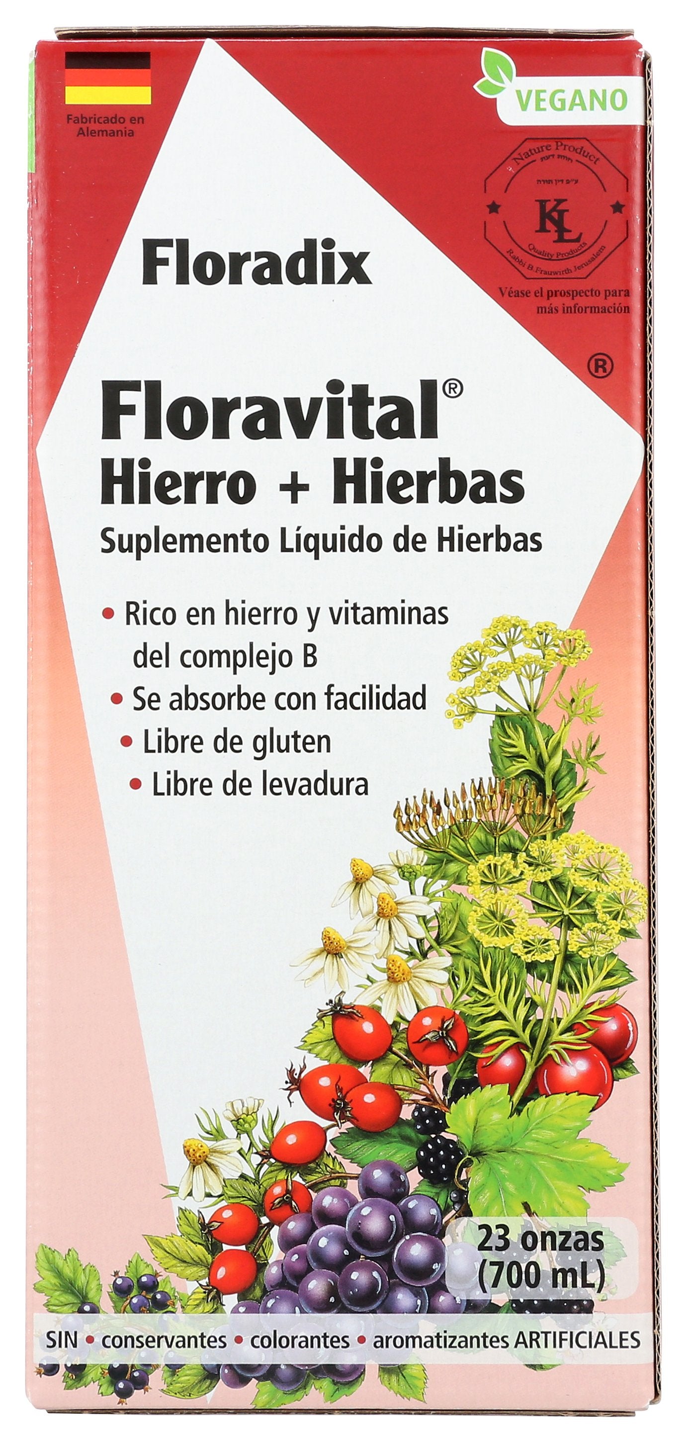 SALUS FLORAVITAL IRON HERBS YF [FLORAVITAL IRON + HERBS LIQUID EXTRACT - 23 FO]