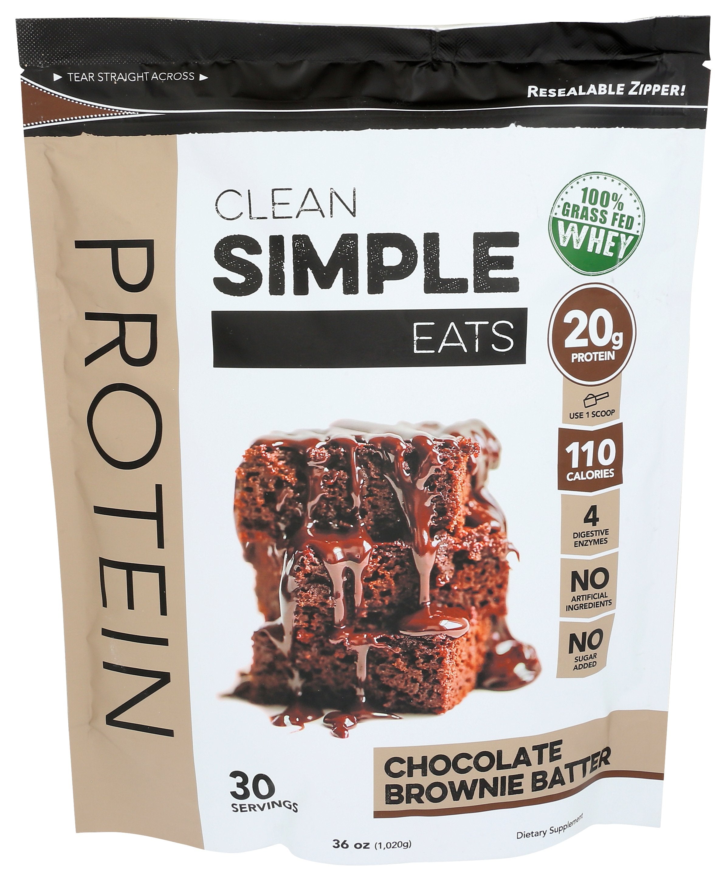 CLEAN SIMPLE EATS PROTEIN POWDER BROWNIE