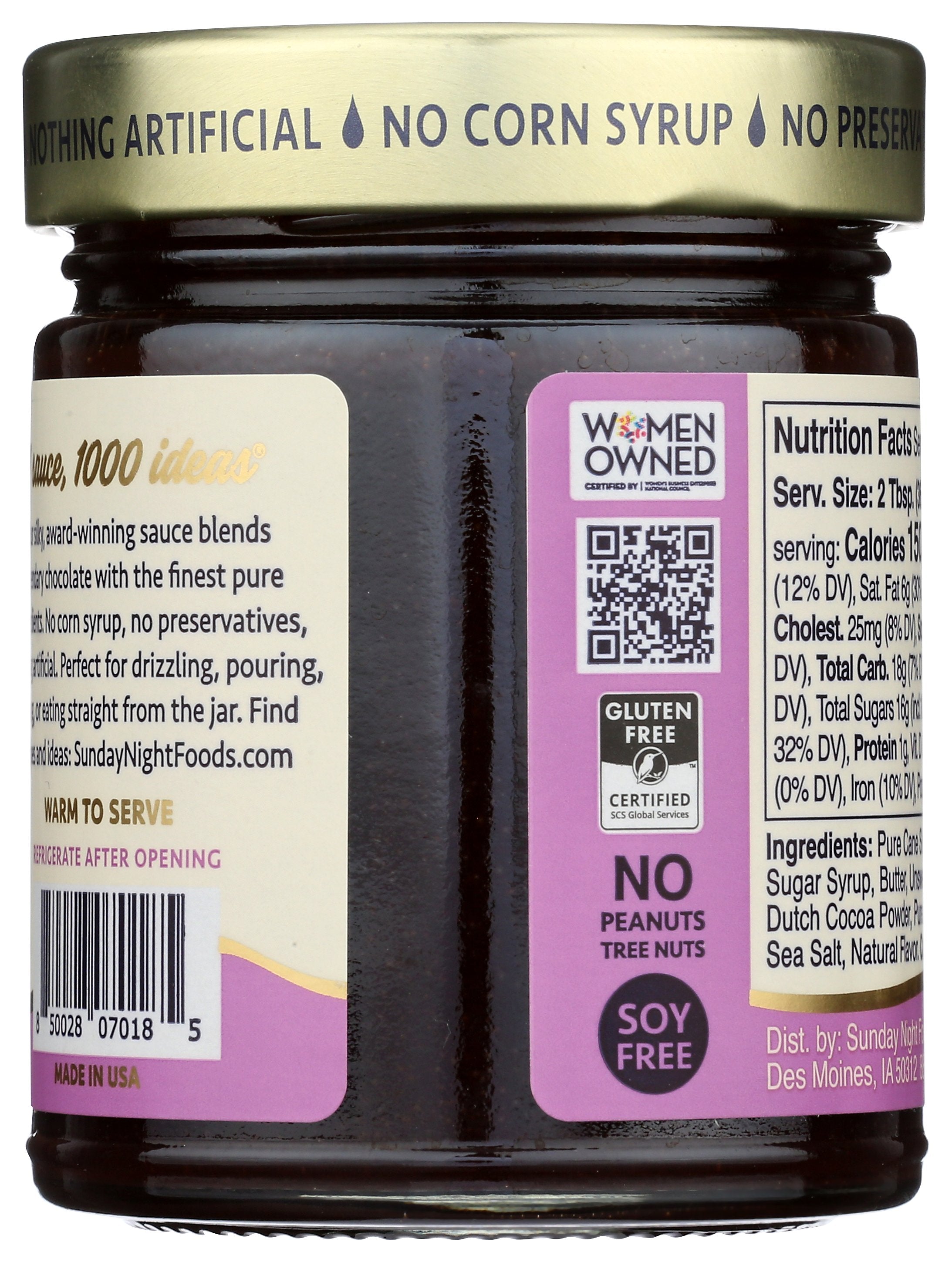 SUNDAY NIGHT SAUCE CHOC DRK SIG - Case of 6