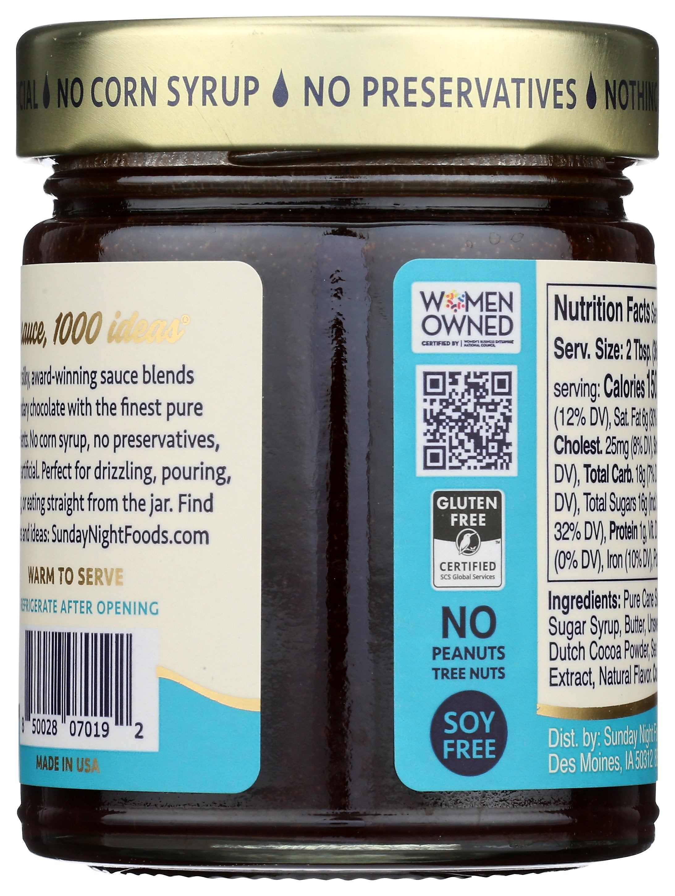 SUNDAY NIGHT SAUCE CHOC SSLT SIG - Case of 6