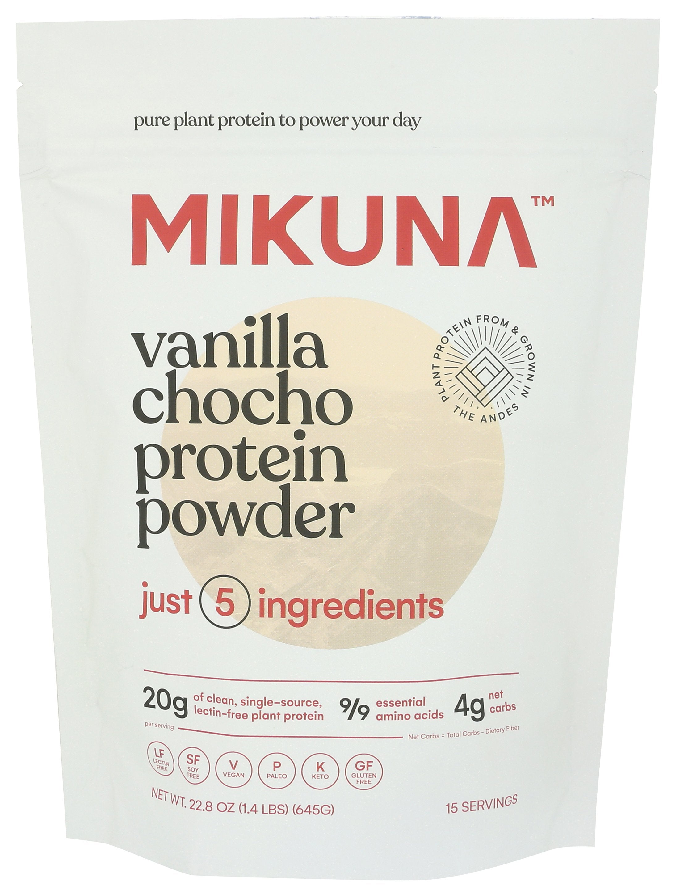 MIKUNA PROTEIN POWDER VANILLA [VANILLA PROTEIN POWDER (15-SERVING) - 22.8 OZ]