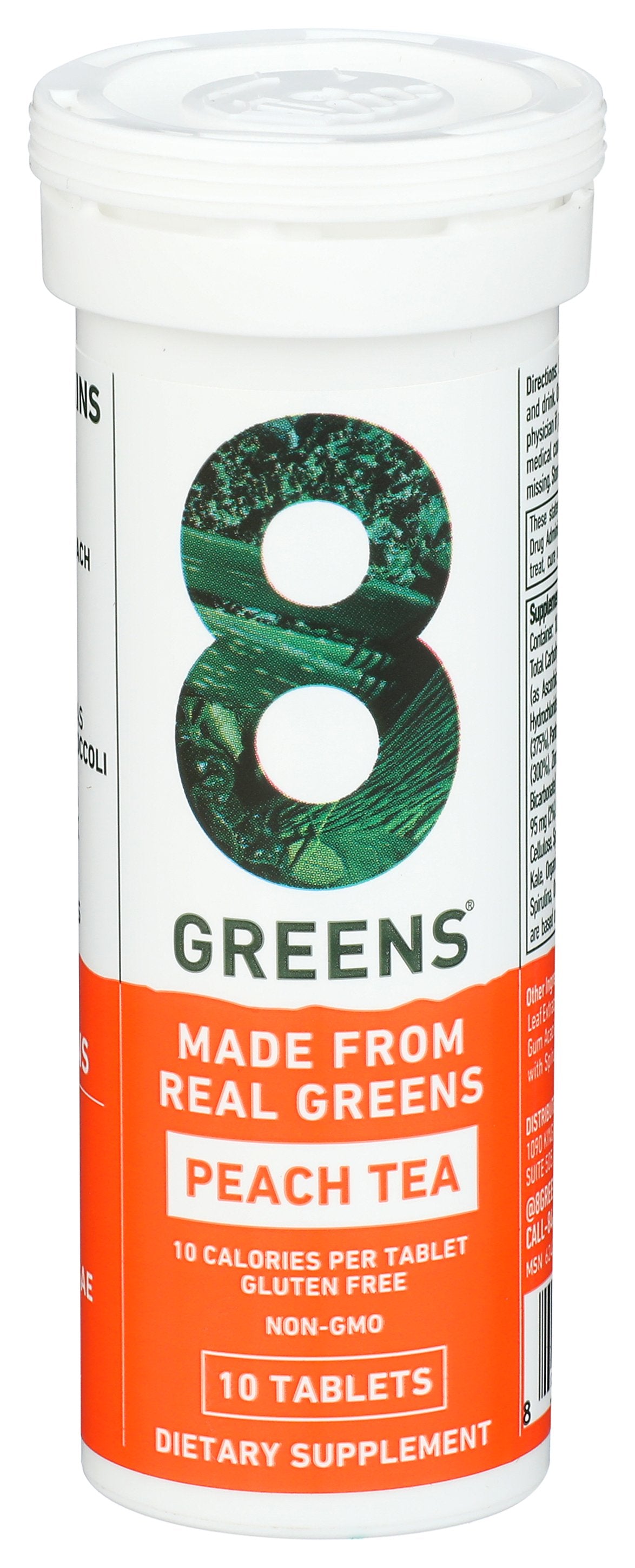 8GREENS GREENS PEACH TEA - Case of 6