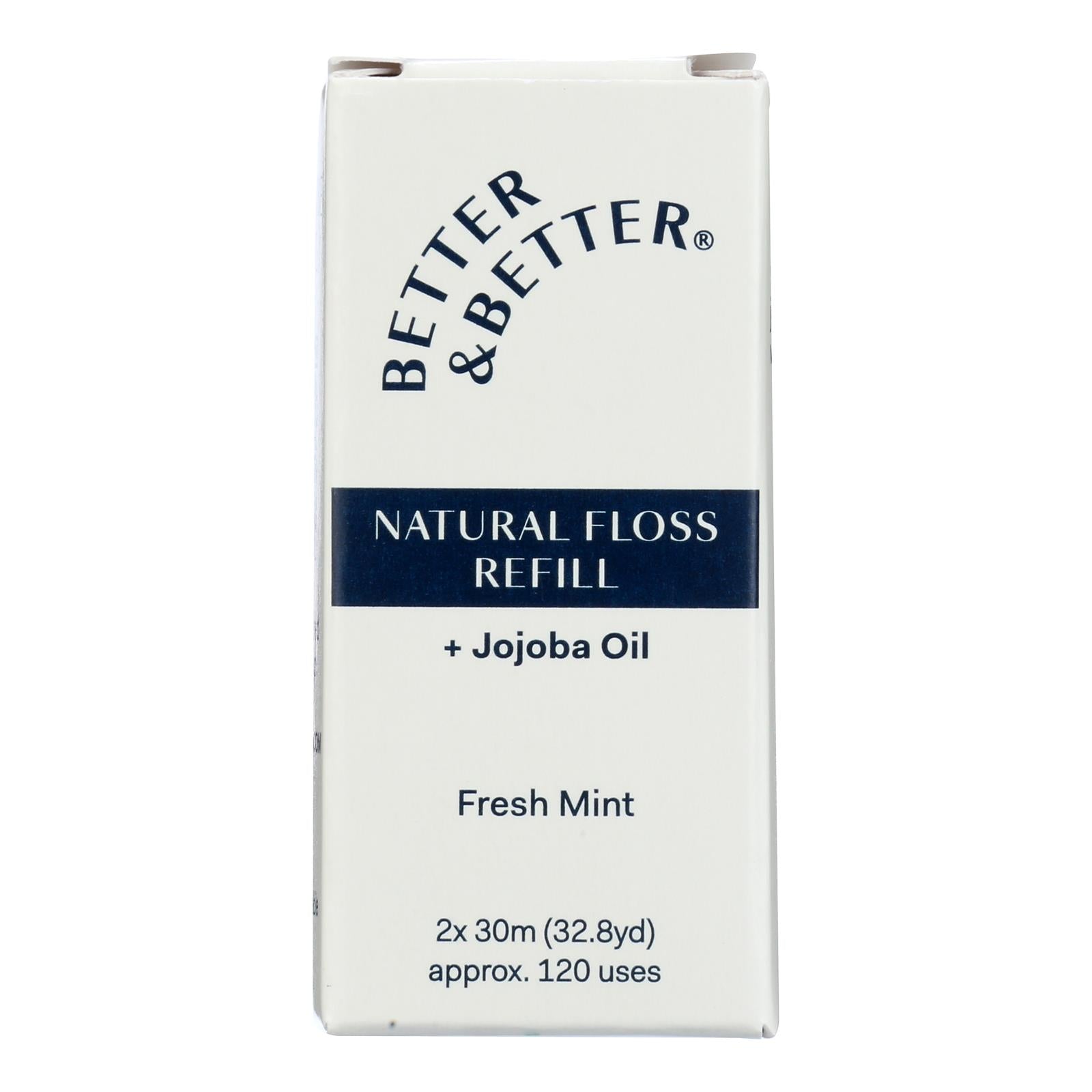 Better & Better - Floss Fresh Mint 2 Pack Refill - 1 Each Count