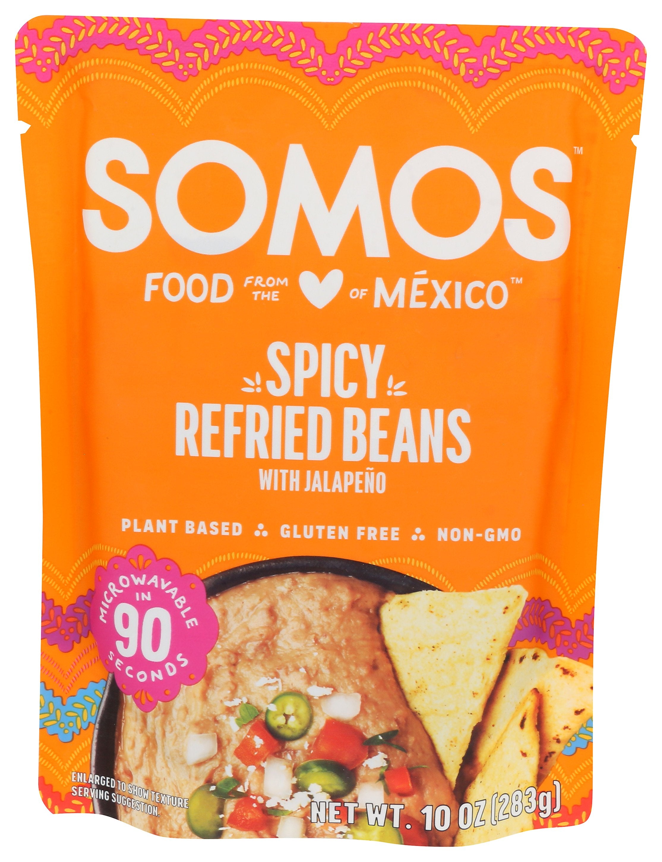 SOMOS BEANS REFRIED SPICY - Case of 6