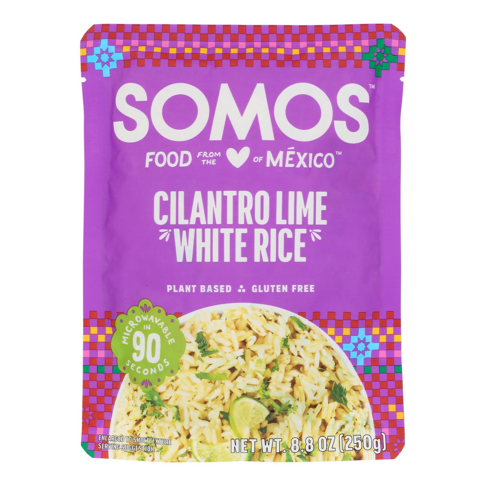 Somos - Rice Rth Wht Cilantro - Case of 6-8.8 OZ