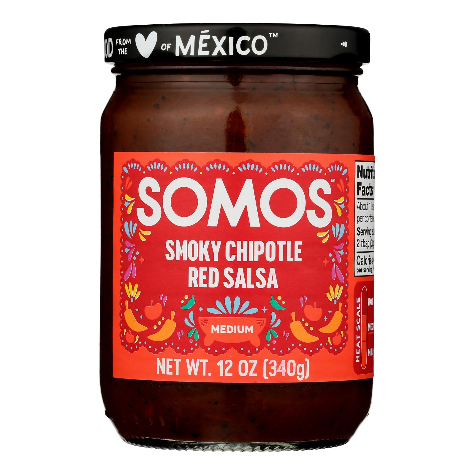 Somos - Salsa Smky Chptle Pepper - Case of 6-12 OZ