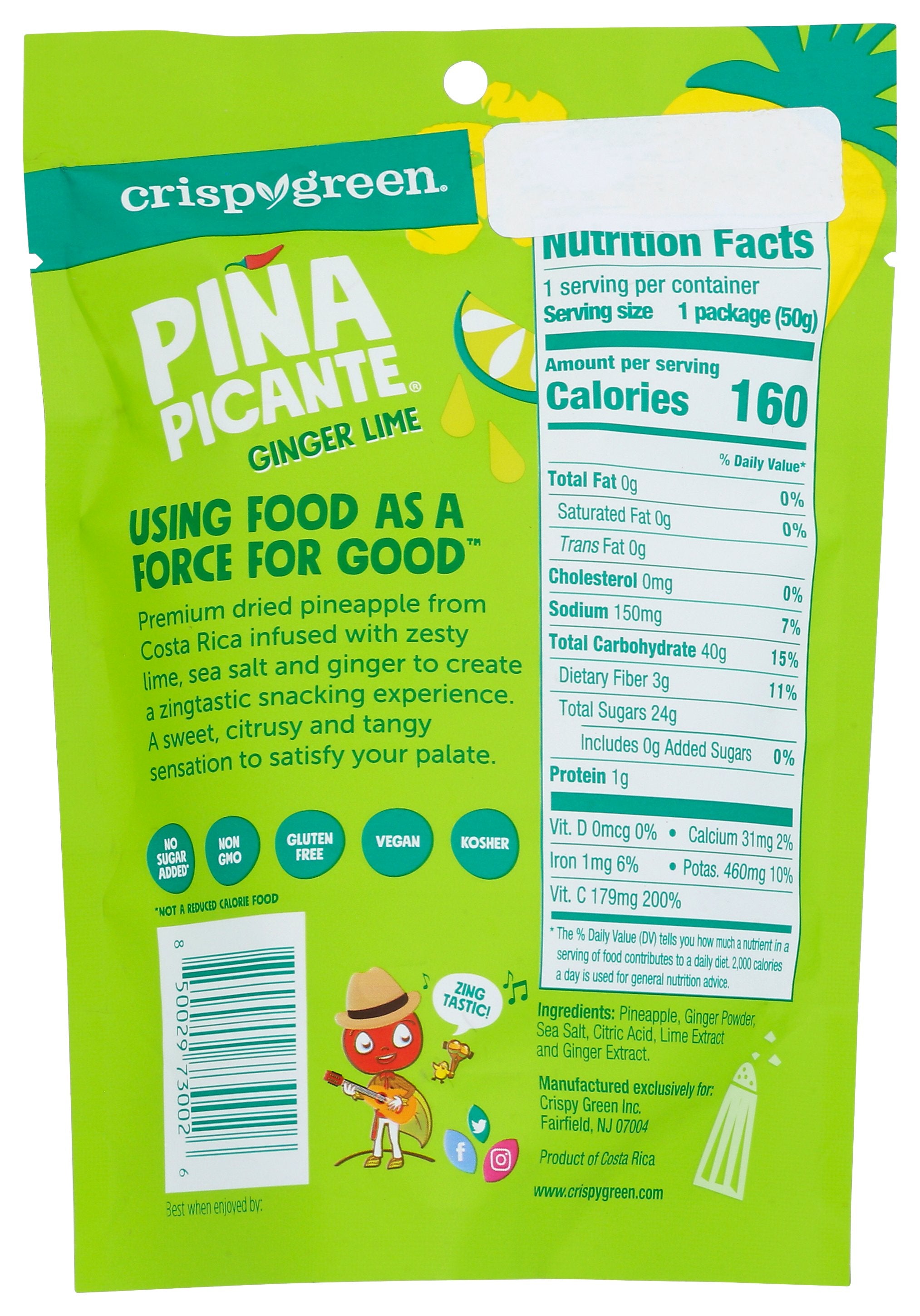 CRISPY GREEN LIME GINGER PINA PICANTE - Case of 12
