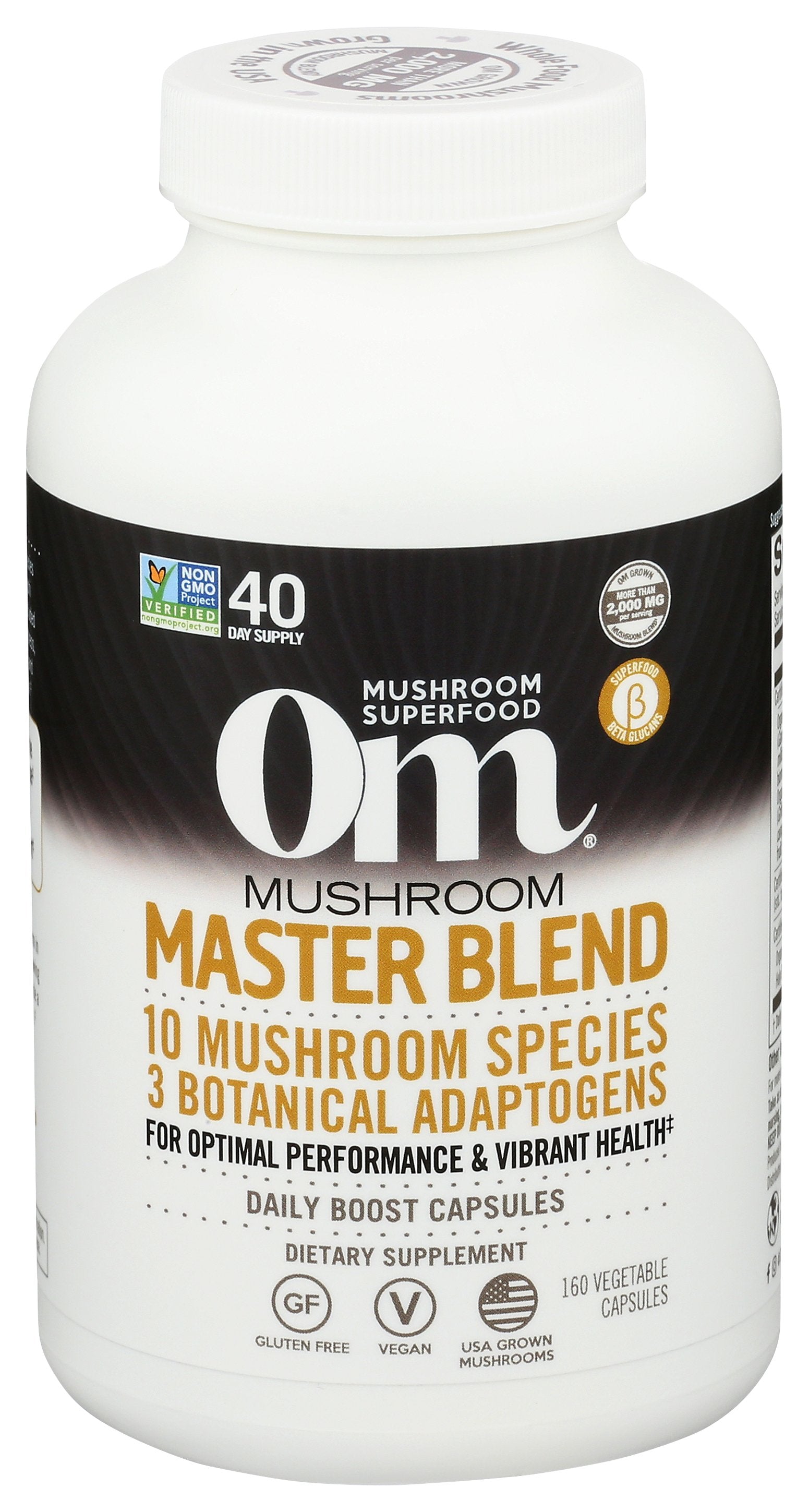 OM MUSHROOMS MUSHROOM BLEND MASTER [MUSHROOM MASTER BLEND CAPSULE 160CT - 160 VC]