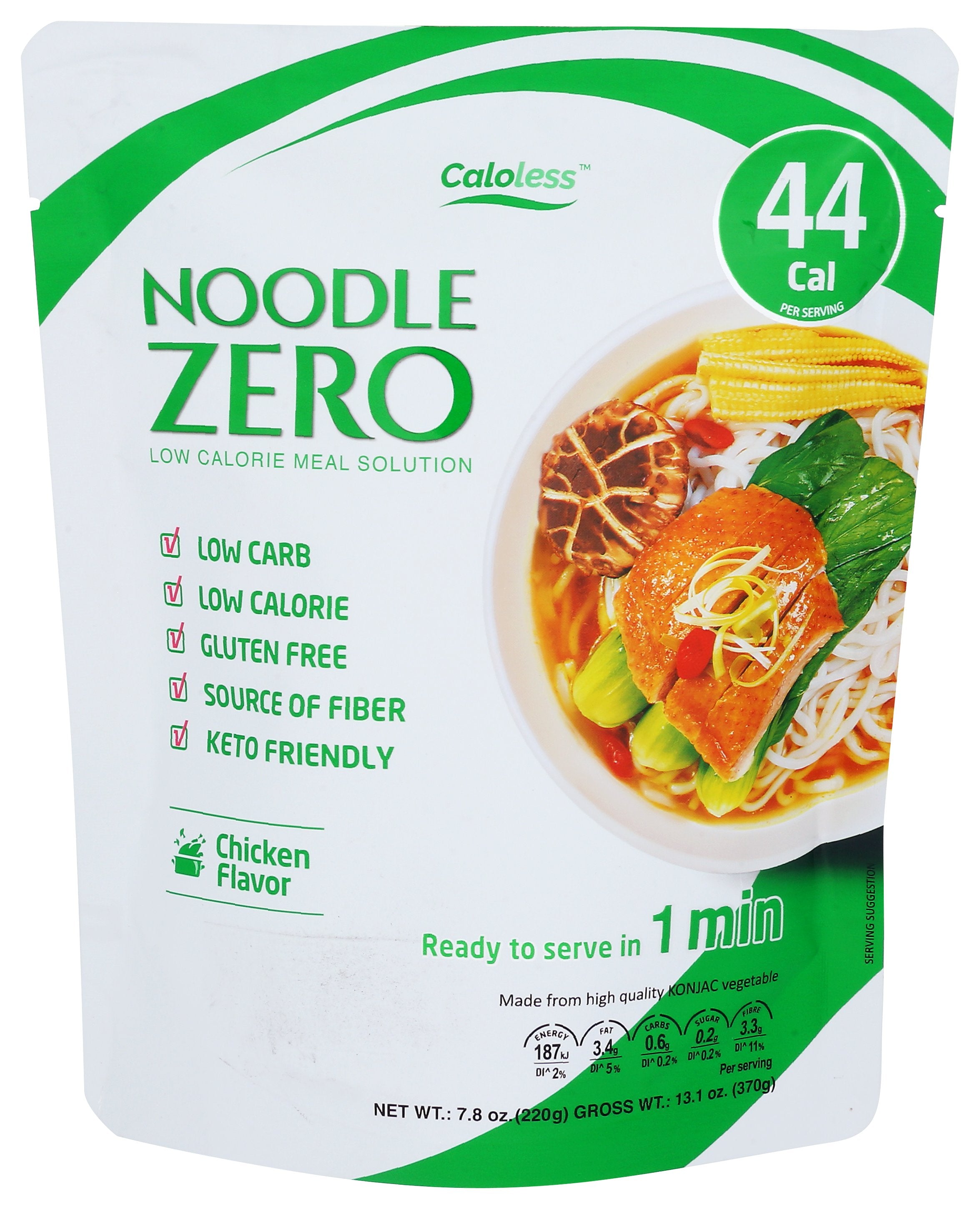 CALOLESS NOODLE KONJAC CHICKEN - Case of 6